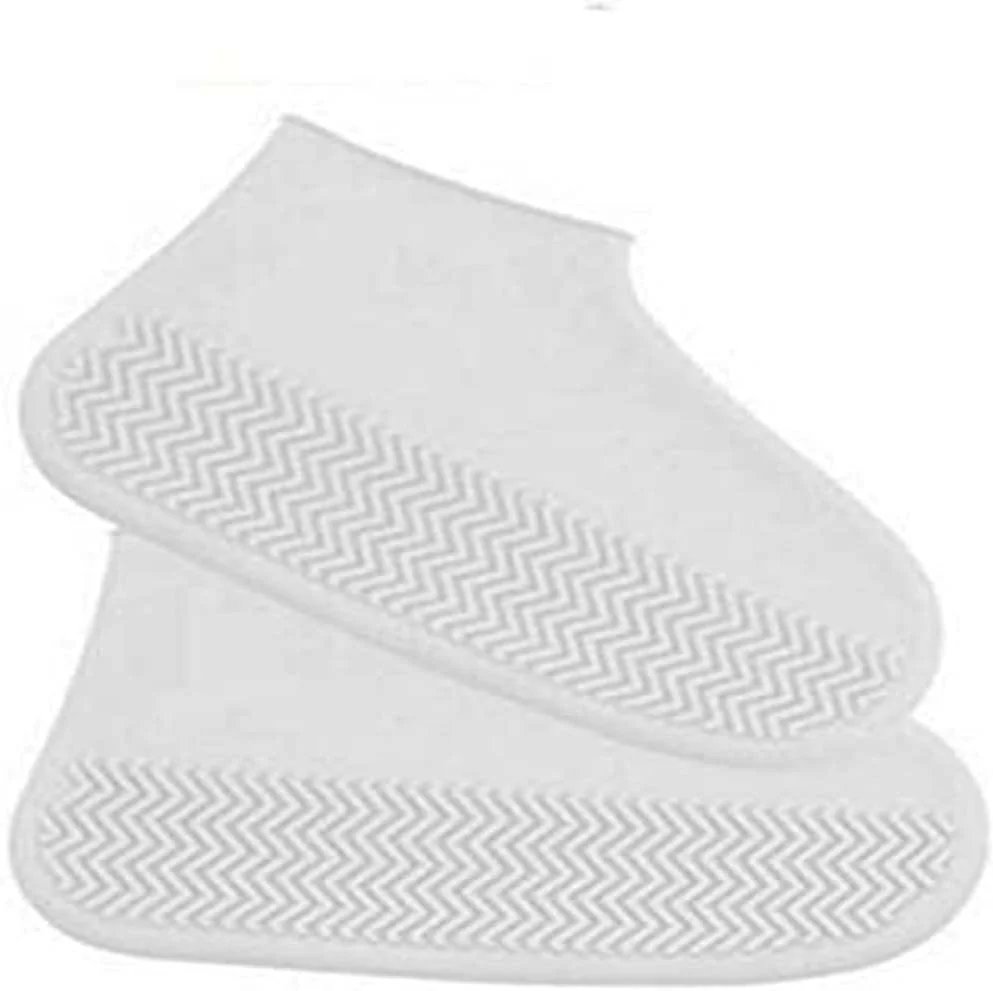 کاور کفش ضد آب KASTWAVE، روکش کفش ضد لغزش و مقاوم در برابر آب، محافظ کفش بارانی لاستیکی سیلیکونی برای کودکان، مردان، زنان (سایز S، سفید) کاور کفش ضد آب KASTWAVE، روکش کفش ضد لغزش و مقاوم در برابر آب، محافظ کفش بارانی لاستیکی سیلیکونی برای کودکان، مردان، زنان (سایز S، سفید)