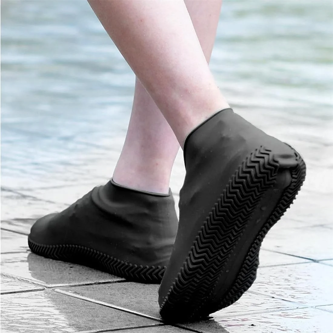 کاور کفش سیلیکونی ضد آب KWSLIN، کاور کفش ضد باران، روکش کفش ضد لغزش با قابلیت تمیز کردن آسان برای کمپینگ، ماهیگیری، مسافرت، دوچرخه سواری، پیاده روی، شستشوی ماشین، 1 جفت، مشکی، سایز S کاور کفش سیلیکونی ضد آب KWSLIN، کاور کفش ضد باران، روکش کفش ضد لغزش با قابلیت تمیز کردن آسان برای کمپینگ، ماهیگیری، مسافرت، دوچرخه سواری، پیاده روی، شستشوی ماشین، 1 جفت، مشکی، سایز S