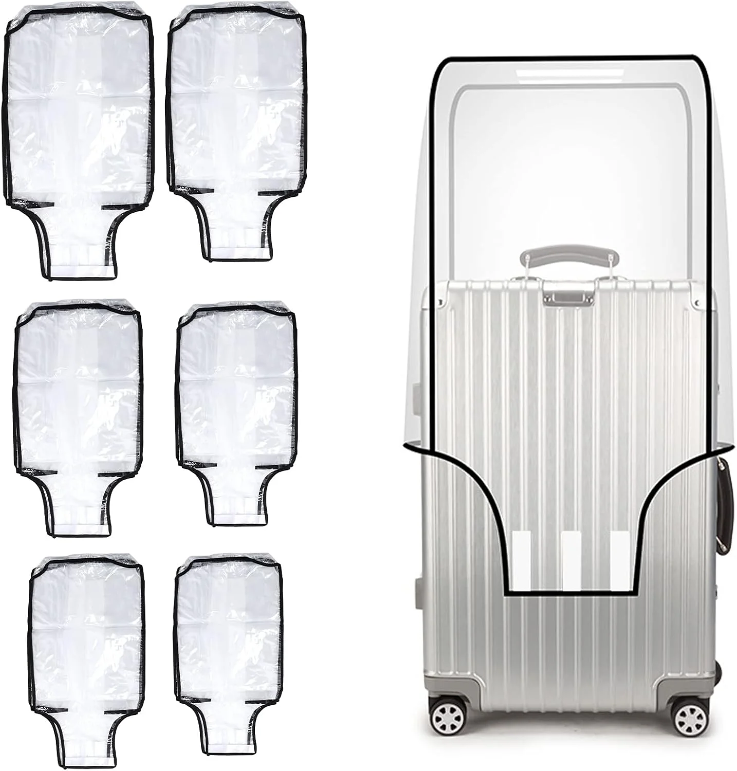 محافظ چمدان شفاف PVC کیادیک 24 اینچی با چسب ولکرو بزرگ، روکش چمدان مسافرتی شفاف برای چمدان های چرخ دار (42.98 سانتی متر طول × 56.99 سانتی متر ارتفاع × 28.96 سانتی متر عرض) محافظ چمدان شفاف PVC کیادیک 24 اینچی با چسب ولکرو بزرگ، روکش چمدان مسافرتی شفاف برای چمدان های چرخ دار (42.98 سانتی متر طول × 56.99 سانتی متر ارتفاع × 28.96 سانتی متر عرض)