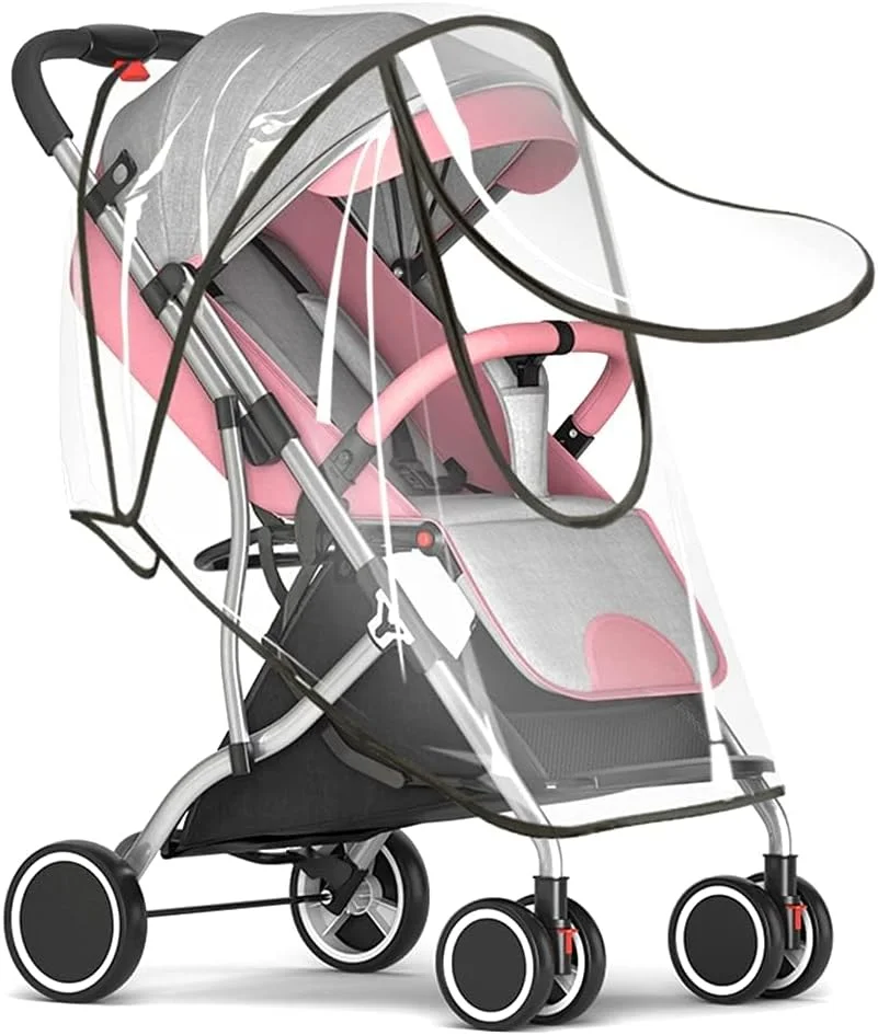 روکش باران کالسکه KOWVOWZ، روکش باران جهانی کالسکه کودک، روکش باران جهانی برای کالسکه کودک، محافظ آب و هوا در برابر باران، باد، برف، گرد و غبار و حشرات روکش باران کالسکه KOWVOWZ، روکش باران جهانی کالسکه کودک، روکش باران جهانی برای کالسکه کودک، محافظ آب و هوا در برابر باران، باد، برف، گرد و غبار و حشرات