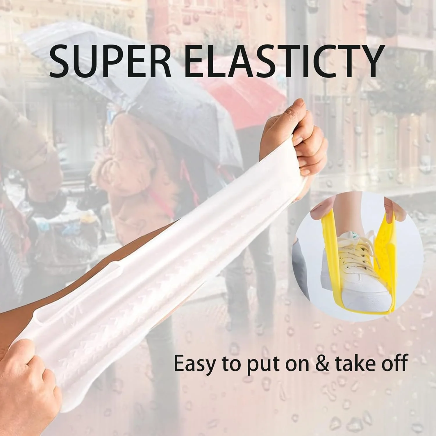 کاور کفش ضد آب KUKUMAJI، روکش کفش سیلیکونی ضد لغزش و قابل استفاده مجدد، محافظ کفش بارانی، روکش کفش بیرونی برای مردان، زنان برای آشپزخانه، فضای باز، باغ و غیره