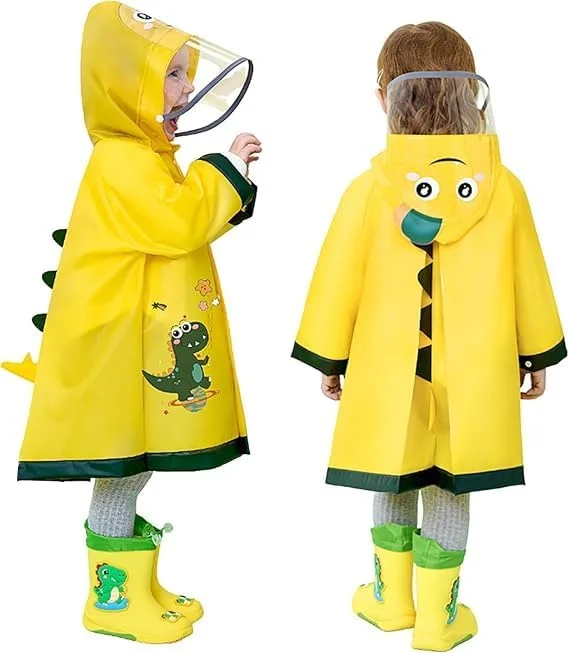 بارانی بچه گانه KASTWAVE برای کودکان نوپا (2-9 سال) - پانچو/ژاکت بارانی سبک وزن ضد آب | طراحی کارتونی زیبا، کلاه دار | شنل/لباس بیرونی بارانی برای دختران و پسران، پوشش بارانی ایده آل بارانی بچه گانه KASTWAVE برای کودکان نوپا (2-9 سال) - پانچو/ژاکت بارانی سبک وزن ضد آب | طراحی کارتونی زیبا، کلاه دار | شنل/لباس بیرونی بارانی برای دختران و پسران، پوشش بارانی ایده آل
