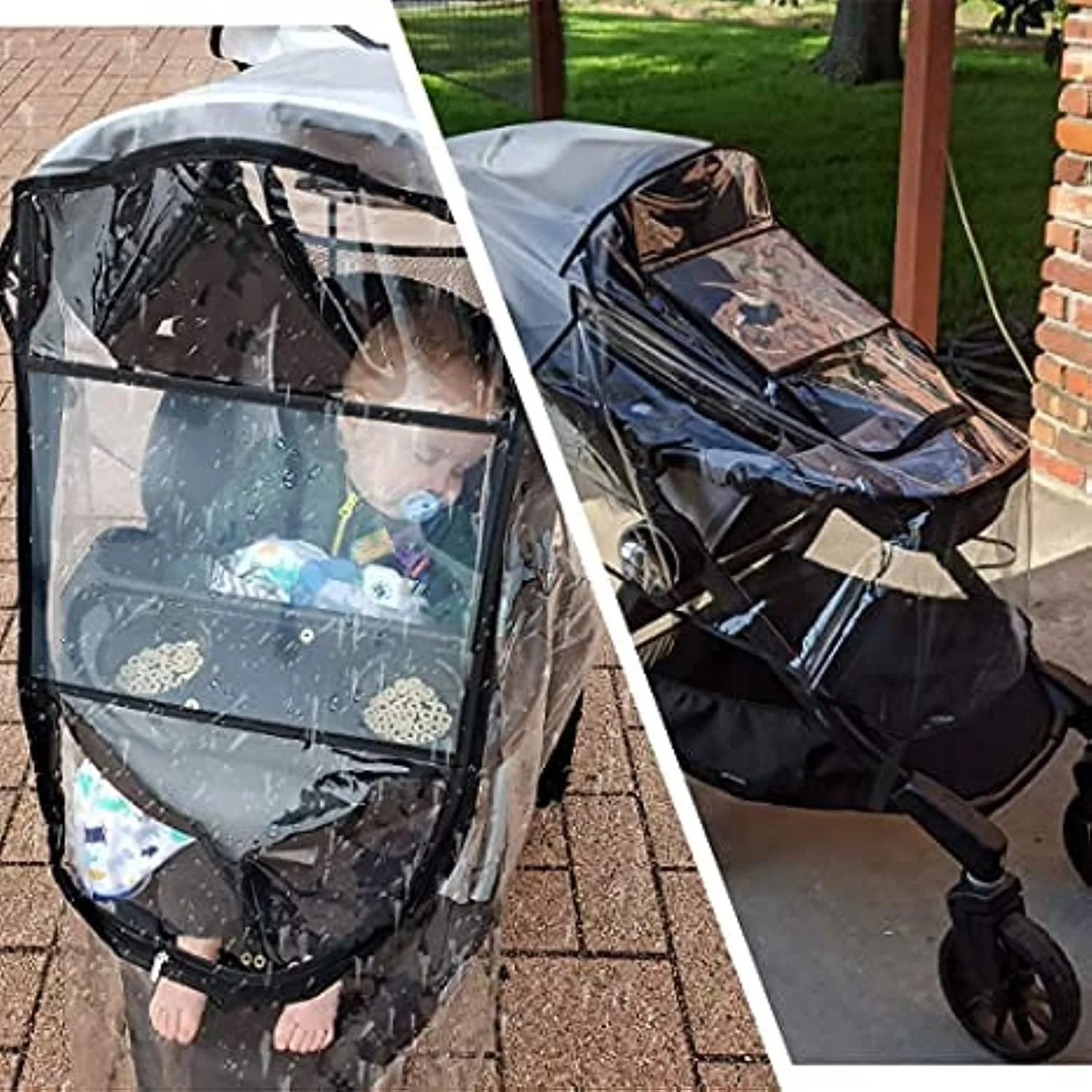 محافظ باران کالسکه کودک KASTWAVE مدل یونیورسال (شفاف)