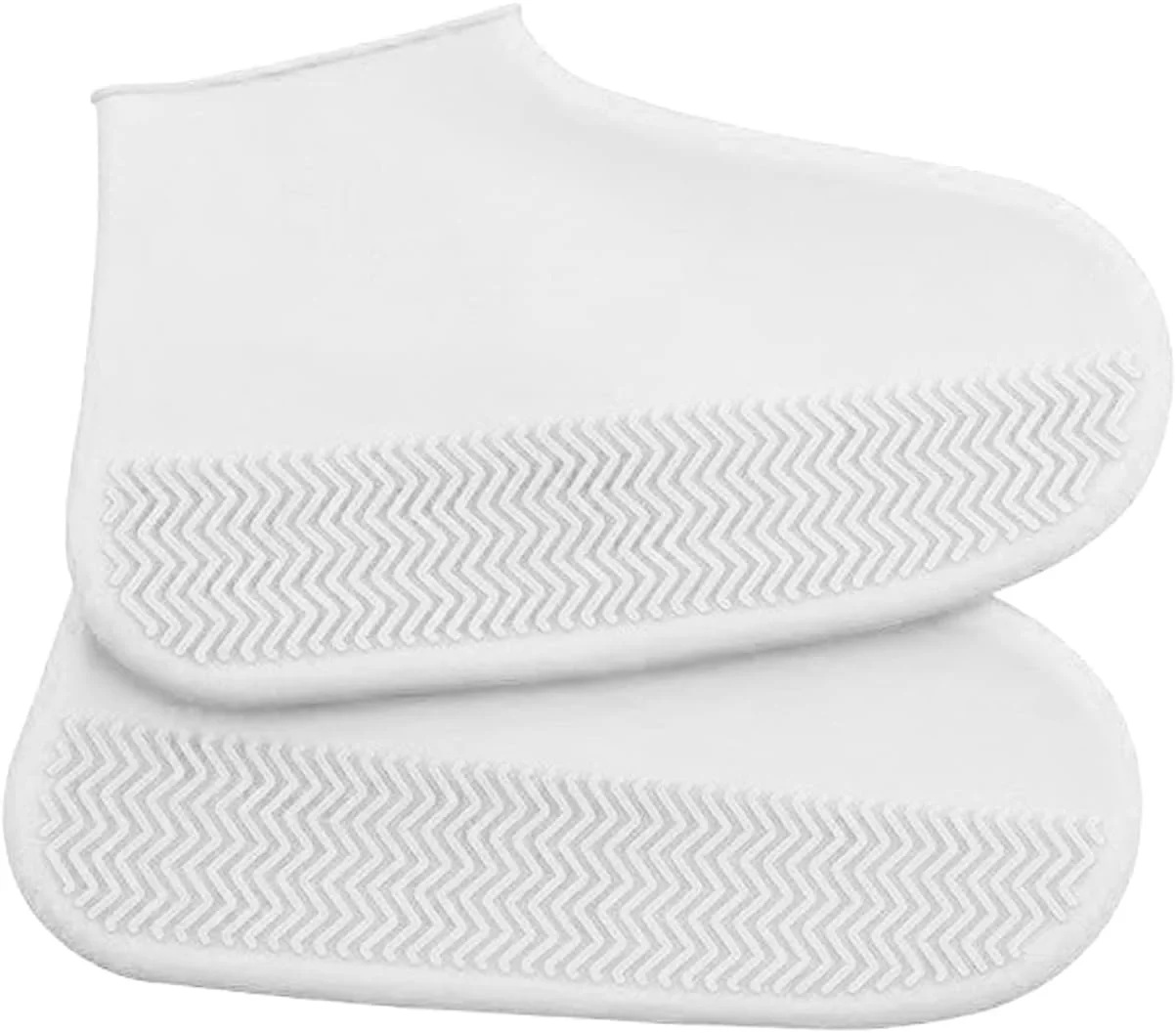 روکش کفش سیلیکونی ضد آب JZS، روکش کفش مقاوم در برابر آب و ضد لغزش از جنس لاستیک سیلیکونی برای کودکان، مردان و زنان (سفید، M) روکش کفش سیلیکونی ضد آب JZS، روکش کفش مقاوم در برابر آب و ضد لغزش از جنس لاستیک سیلیکونی برای کودکان، مردان و زنان (سفید، M)