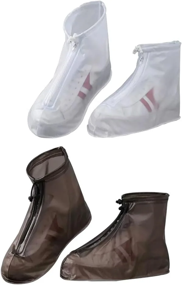 کاور کفش بارانی JZS، روکش کفش مردانه و زنانه با زیپ، محافظ کفش ضد آب قابل استفاده مجدد با طراحی بند کشی، کاور کفش ضد لغزش و ضد باران (L، قهوه ای/سفید) کاور کفش بارانی JZS، روکش کفش مردانه و زنانه با زیپ، محافظ کفش ضد آب قابل استفاده مجدد با طراحی بند کشی، کاور کفش ضد لغزش و ضد باران (L، قهوه ای/سفید)