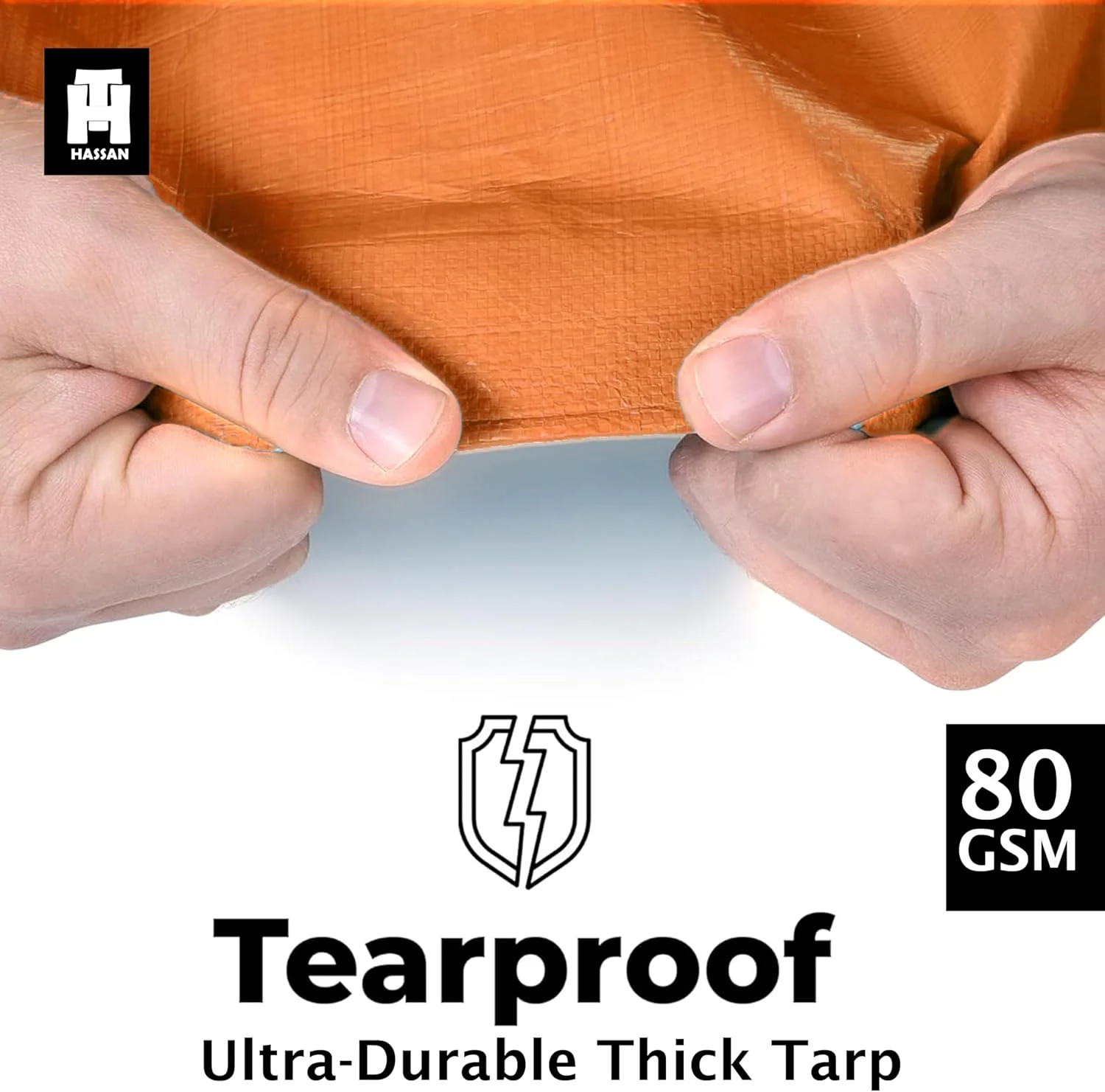 Hassan Heavy Duty Waterproof Tarp Cover Plastic Sheet for Outdoor Protection, Ideal for Balcony Rainproof Shed, Garden, and Vehicles (12x12ft) Hassan Heavy Duty Waterproof Tarp Cover Plastic Sheet for Outdoor Protection, Ideal for Balcony Rainproof Shed, Garden, and Vehicles (12x12ft)