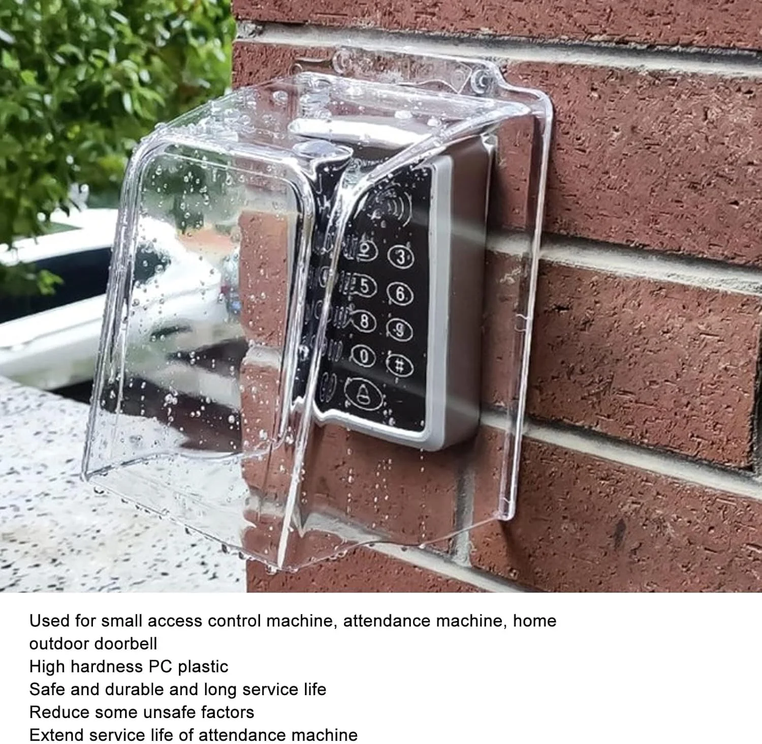 کاور باران درب منزل gernie، کاور باران پلاستیکی شفاف، کاور محافظ درب منزل جهانی، کاور صفحه کلید، محافظ آب درب منزل برای دسترسی به درب، دستگاه حضور و غیاب، زنگ درب کاور باران درب منزل gernie، کاور باران پلاستیکی شفاف، کاور محافظ درب منزل جهانی، کاور صفحه کلید، محافظ آب درب منزل برای دسترسی به درب، دستگاه حضور و غیاب، زنگ درب