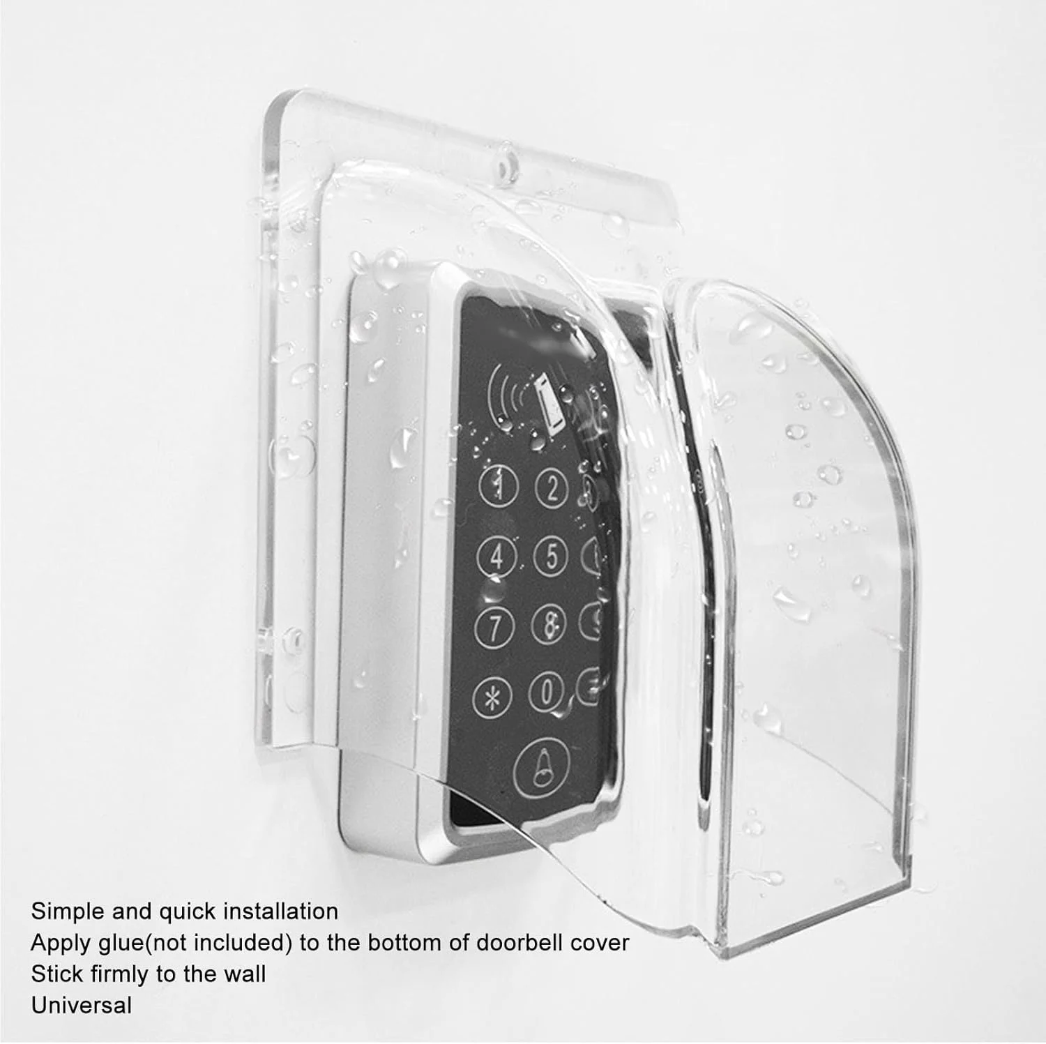 کاور باران درب منزل gernie، کاور باران پلاستیکی شفاف، کاور محافظ درب منزل جهانی، کاور صفحه کلید، محافظ آب درب منزل برای دسترسی به درب، دستگاه حضور و غیاب، زنگ درب کاور باران درب منزل gernie، کاور باران پلاستیکی شفاف، کاور محافظ درب منزل جهانی، کاور صفحه کلید، محافظ آب درب منزل برای دسترسی به درب، دستگاه حضور و غیاب، زنگ درب
