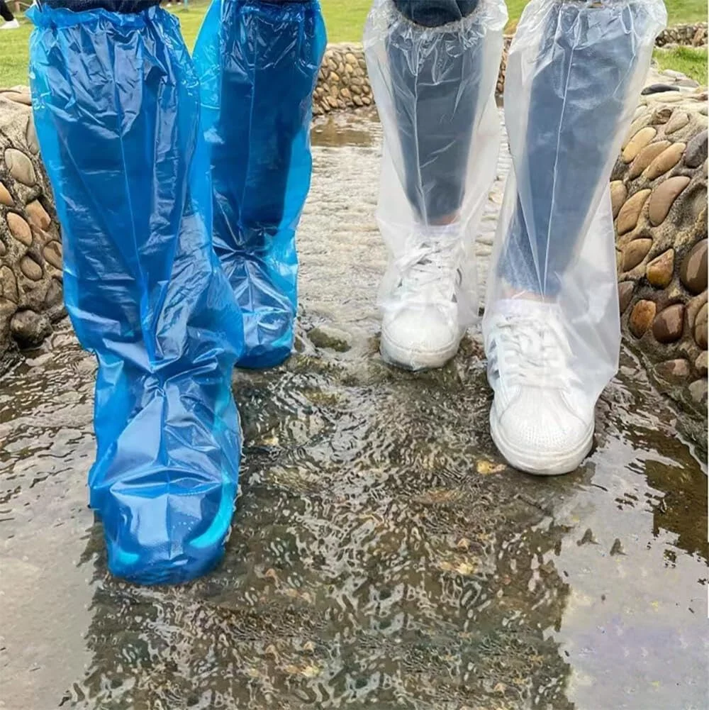 گودرن 10 جفت روکش یکبار مصرف ضد آب باران برای چکمه و کفش بزرگسالان، روکش ضخیم تر شفاف ضد آب و ضد لغزش برای استفاده در فضای باز و داخل خانه، روکش بادوام چکمه تا روی زانو مناسب روزهای بارانی - سفید گودرن 10 جفت روکش یکبار مصرف ضد آب باران برای چکمه و کفش بزرگسالان، روکش ضخیم تر شفاف ضد آب و ضد لغزش برای استفاده در فضای باز و داخل خانه، روکش بادوام چکمه تا روی زانو مناسب روزهای بارانی - سفید