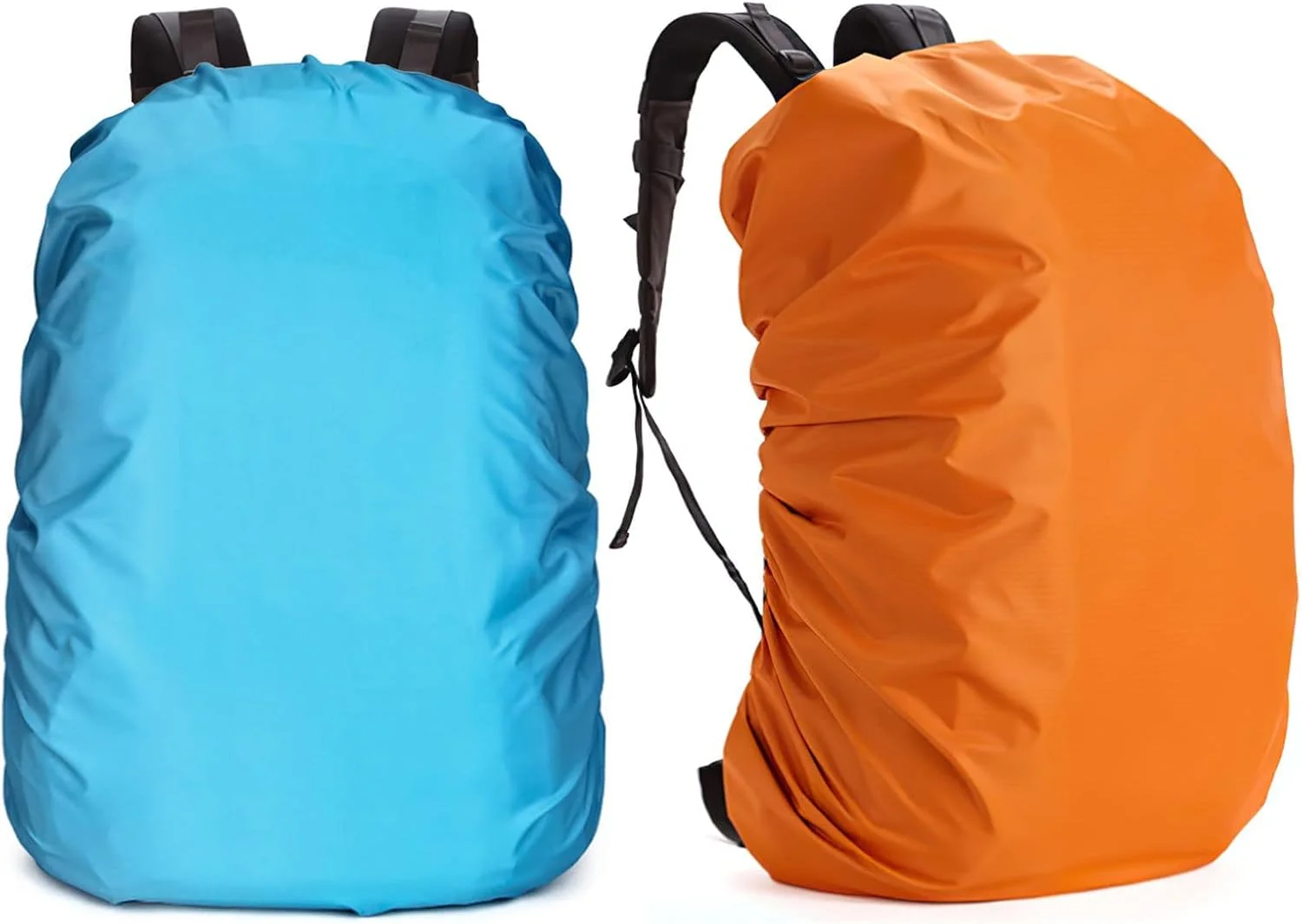 کاور ضد آب کوله پشتی Foxely، بسته 2 عددی کاور دو لایه ضد آب برای کیف های 40-50 لیتری، ضد گرد و غبار، ضد آفتاب، ضد خش، محافظ کوله پشتی برای کوله پشتی های مسافرتی