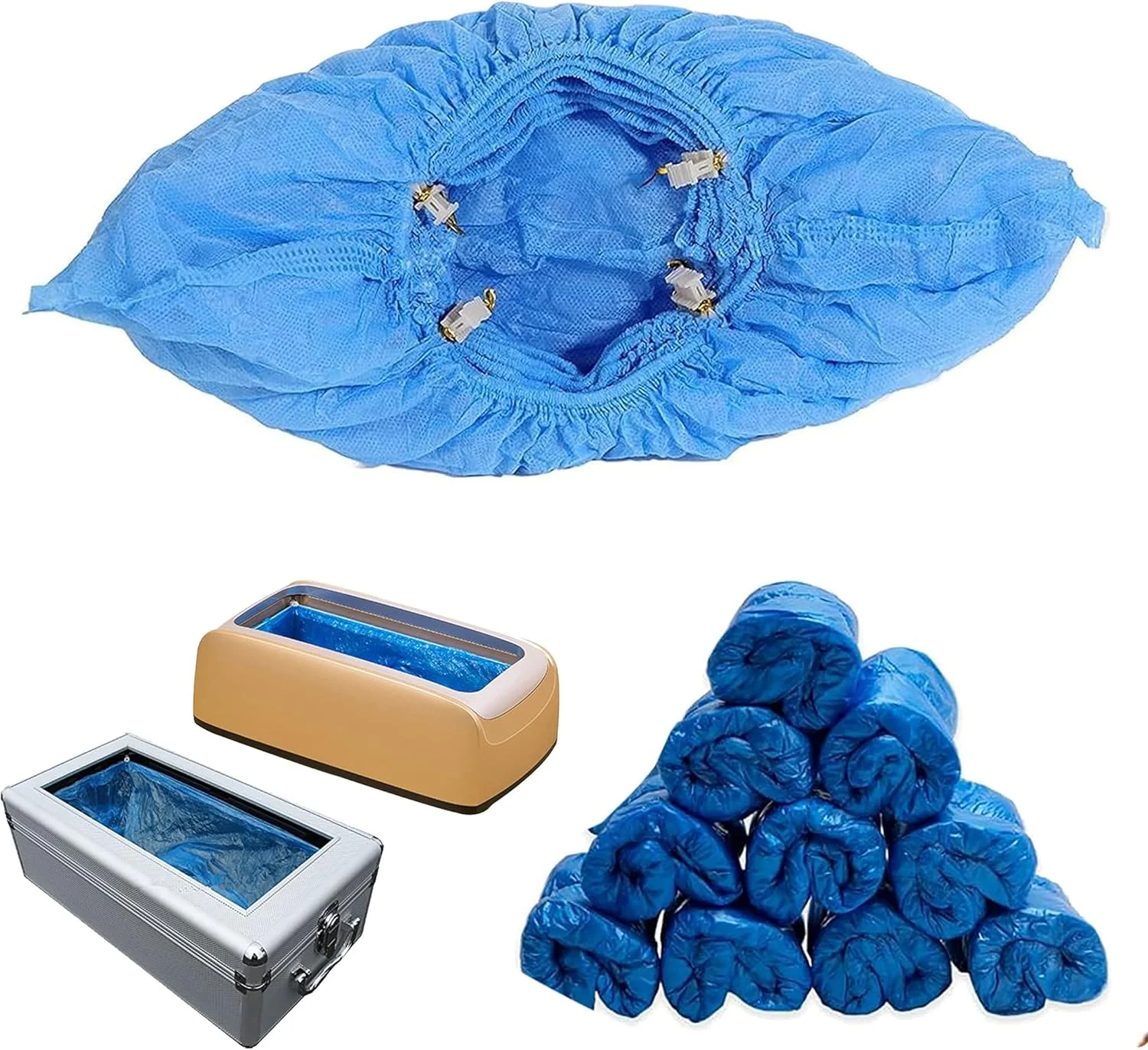 پوشش کفش یکبار مصرف، مناسب دستگاه های کاور کفش اتوماتیک، روکش ضدآب کفش، روکش کفش ضد لغزش برای منزل، اداره، محیط های داخلی، سایز مناسب برای همه