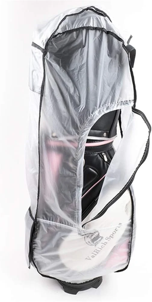 روکش باران کیف گلف CEMGYIUK، روکش باران شفاف PVC برای کیف گلف، روکش محافظ باران کیف گلف برای چرخ دستی های گلف، کاپشن ضد آب برای کیف گلف، بارانی کیف باشگاه سنگین برای گلف باز