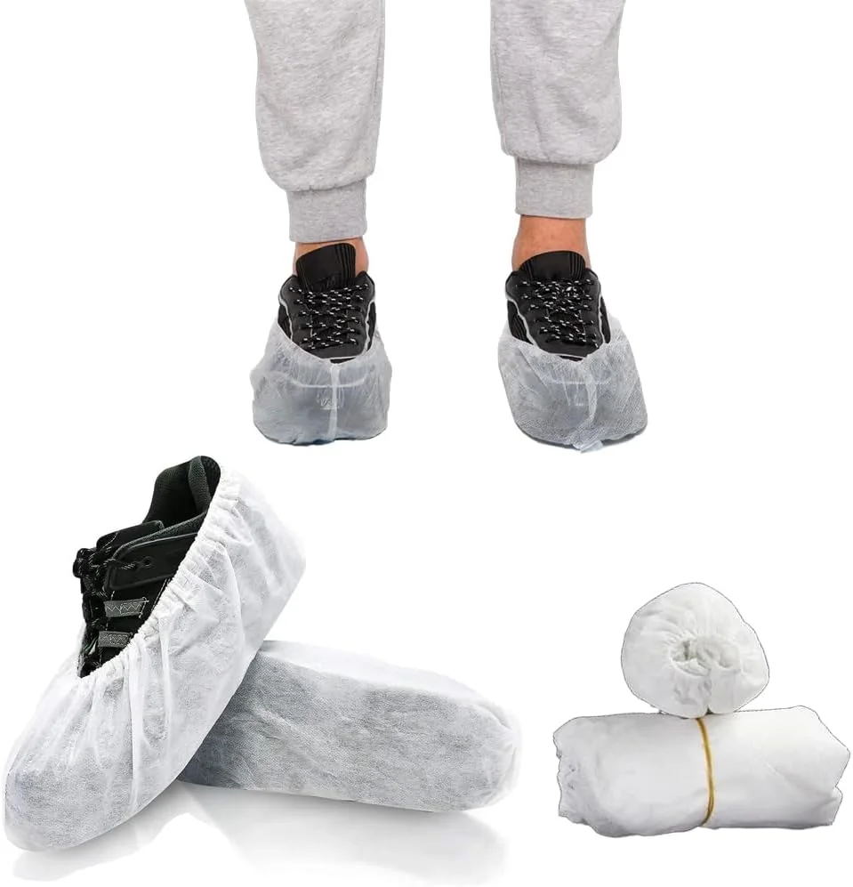 کاور کفش یکبار مصرف Azonee، 50 جفت محافظ کفش برای روزهای بارانی، محافظ زیره کفش ورزشی، سایز بزرگ، مناسب برای همه، کاور کفش ضد لغزش برای محافظت از چکمه های پیاده روی، برای مصارف خانگی و کودکان
