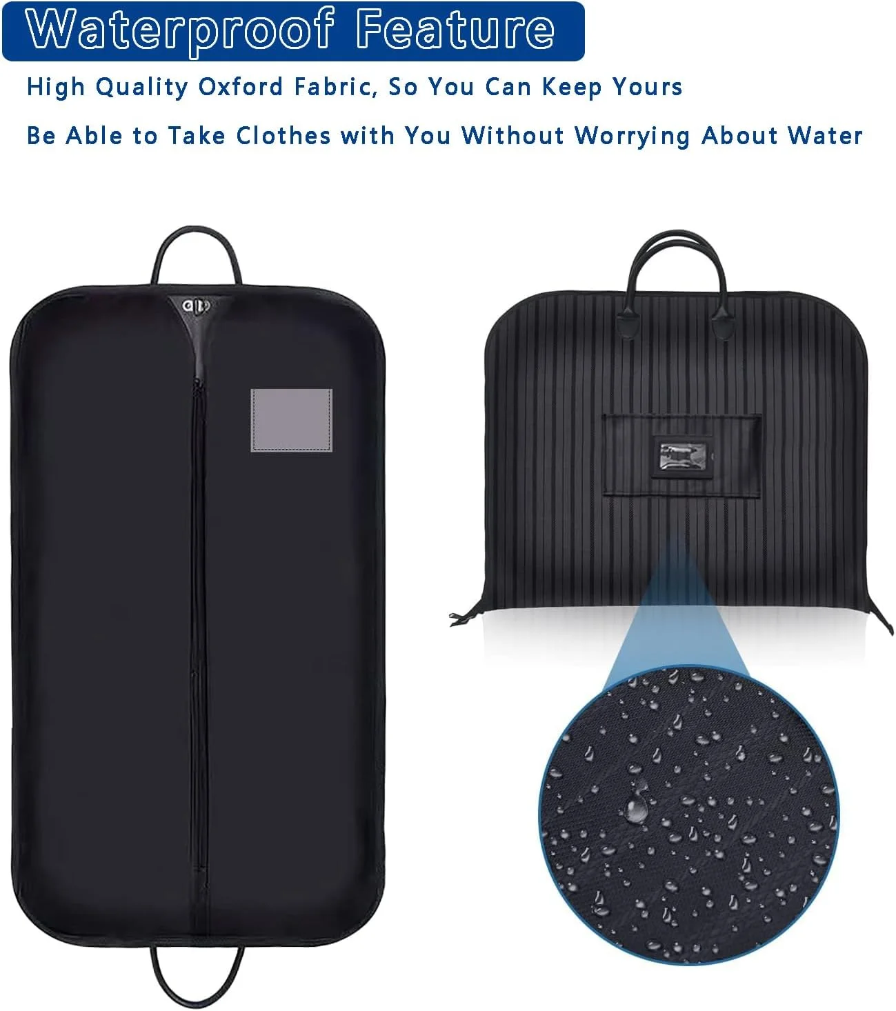 کاور لباس آزونه، ابعاد 100x60 سانتی متر، کیف حمل لباس تاشو و آویز، مناسب برای مسافرت و نگهداری کت و شلوار، ژاکت، پیراهن، پالتو، مردانه و زنانه (پارچه آکسفورد مشکی) کاور لباس آزونه، ابعاد 100x60 سانتی متر، کیف حمل لباس تاشو و آویز، مناسب برای مسافرت و نگهداری کت و شلوار، ژاکت، پیراهن، پالتو، مردانه و زنانه (پارچه آکسفورد مشکی)