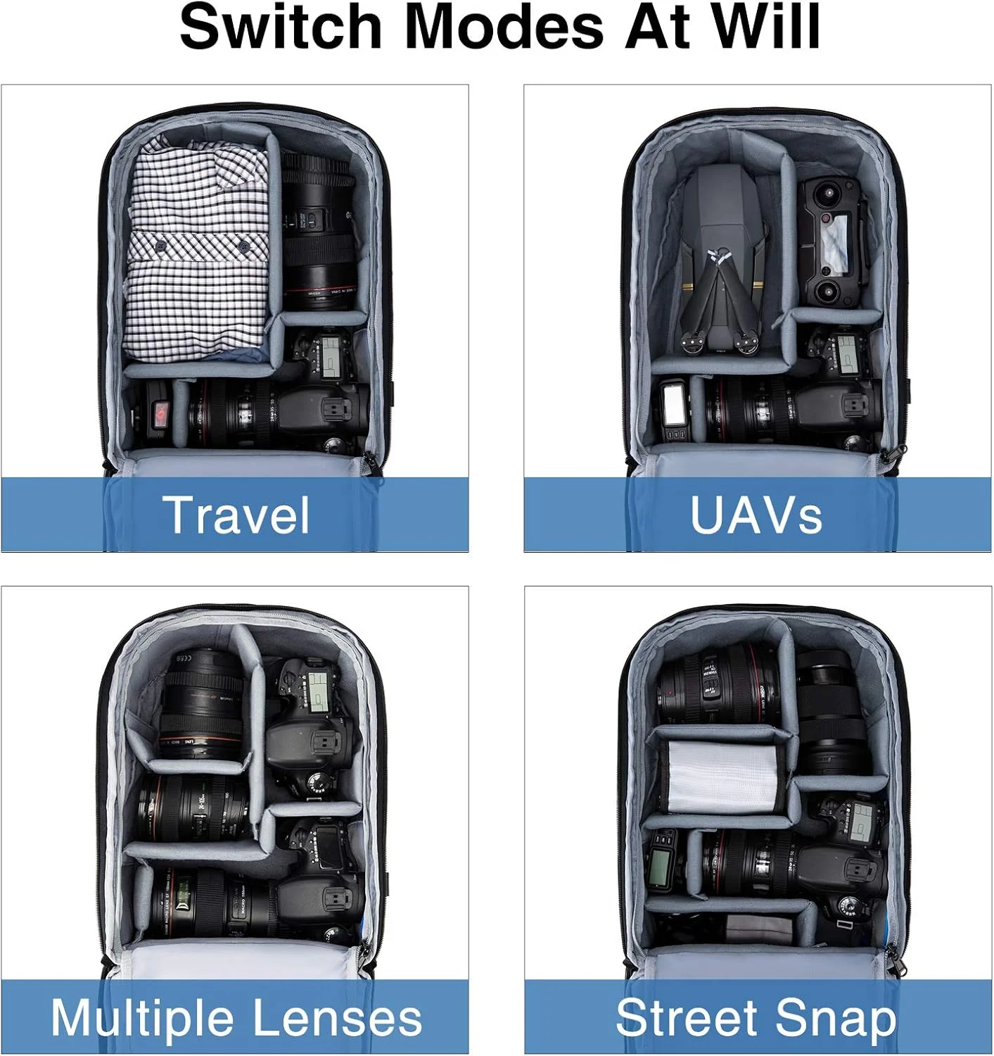 کیف کوله پشتی دوربین BAGSMART DSLR SLR مناسب برای لپ تاپ تا 14 اینچ، دارای روکش ضد باران، نگهدارنده سه پایه، ایده آل برای مسافرت/استفاده روزانه، مشکی، کوله پشتی کیف کوله پشتی دوربین BAGSMART DSLR SLR مناسب برای لپ تاپ تا 14 اینچ، دارای روکش ضد باران، نگهدارنده سه پایه، ایده آل برای مسافرت/استفاده روزانه، مشکی، کوله پشتی