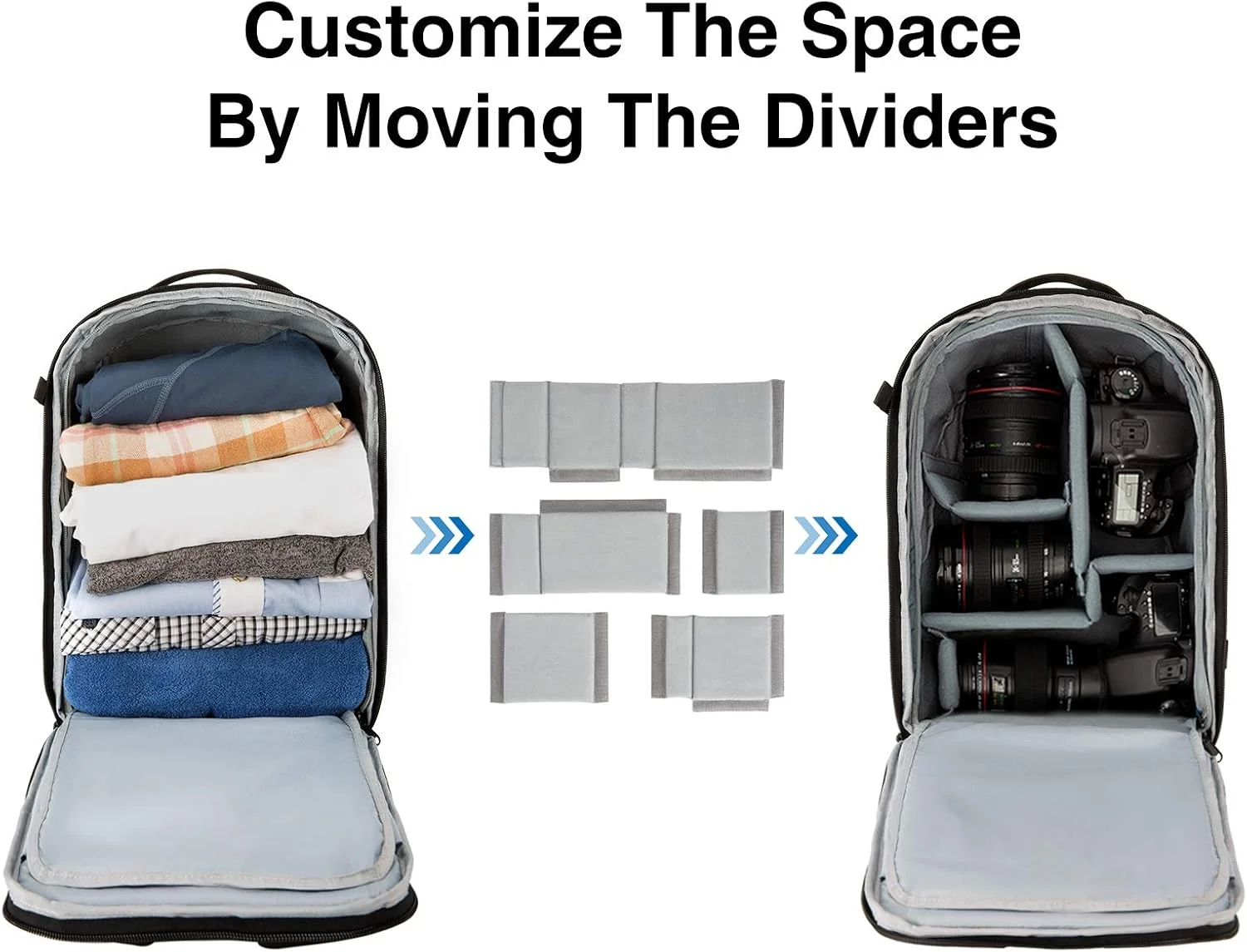 کیف کوله پشتی دوربین BAGSMART DSLR SLR مناسب برای لپ تاپ تا 14 اینچ، دارای روکش ضد باران، نگهدارنده سه پایه، ایده آل برای مسافرت/استفاده روزانه، مشکی، کوله پشتی کیف کوله پشتی دوربین BAGSMART DSLR SLR مناسب برای لپ تاپ تا 14 اینچ، دارای روکش ضد باران، نگهدارنده سه پایه، ایده آل برای مسافرت/استفاده روزانه، مشکی، کوله پشتی