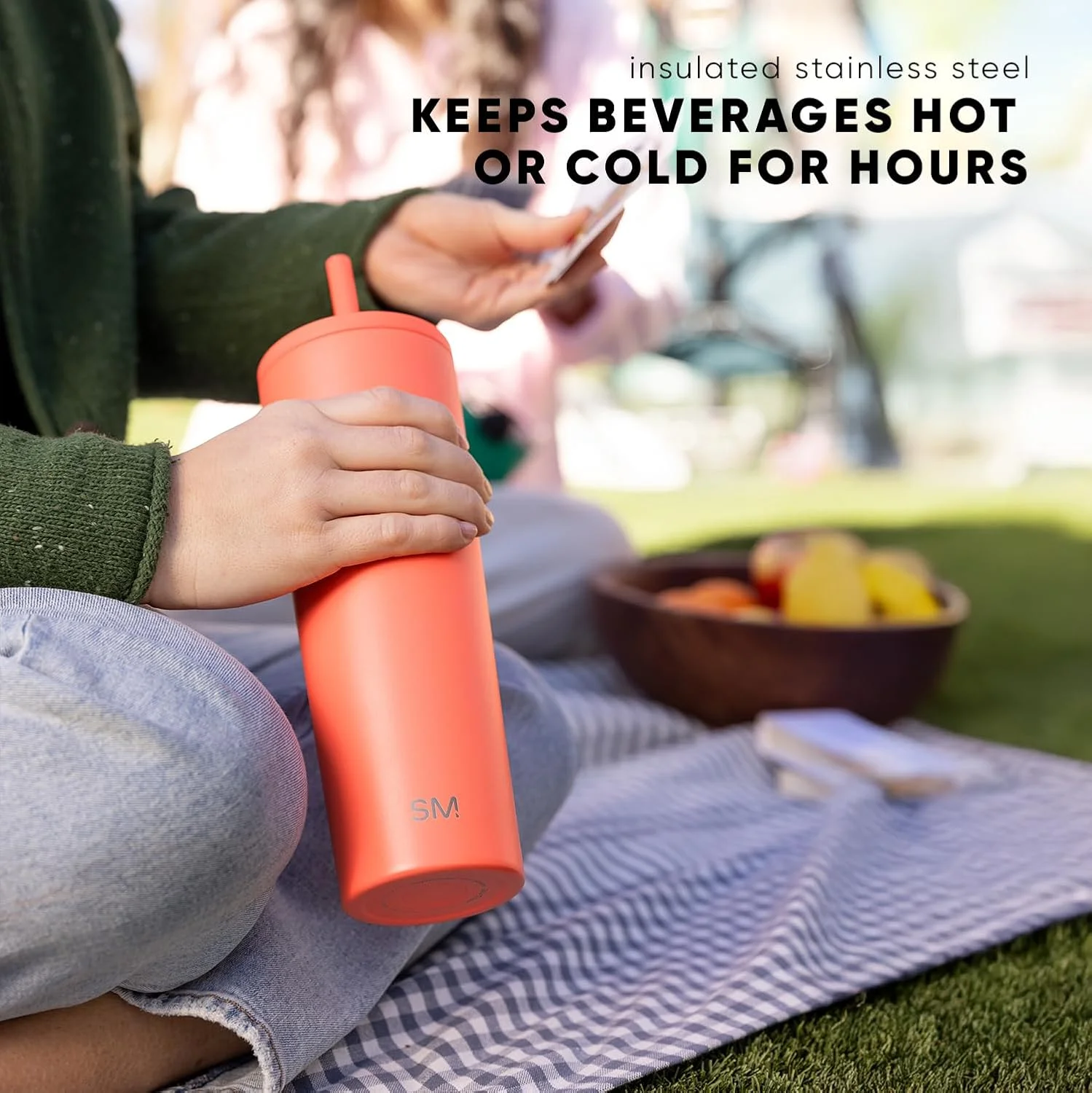 Simple Modern Insulated Tumbler with Lid and Straw | Iced Coffee Cup Reusable Stainless Steel Water Bottle Travel Mug | Gifts for Women Men Her Him | Classic Collection | 24oz | Midnight Black Simple Modern Insulated Tumbler with Lid and Straw | Iced Coffee Cup Reusable Stainless Steel Water Bottle Travel Mug | Gifts for Women Men Her Him | Classic Collection | 24oz | Midnight Black