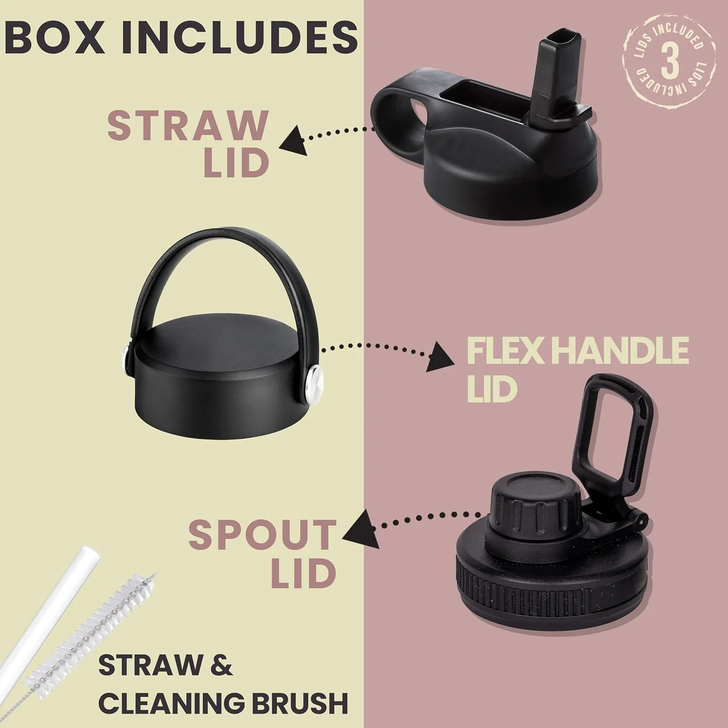 بطری آب عایق S2C با ظرفیت 1200 میلی لیتر به همراه 3 درب، دوجداره، ضد نشت، بطری استیل ضد زنگ با نی برای باشگاه، فلاسک آب قمقمه برای آب گرم (آدامس بادکنکی) بطری آب عایق S2C با ظرفیت 1200 میلی لیتر به همراه 3 درب، دوجداره، ضد نشت، بطری استیل ضد زنگ با نی برای باشگاه، فلاسک آب قمقمه برای آب گرم (آدامس بادکنکی)