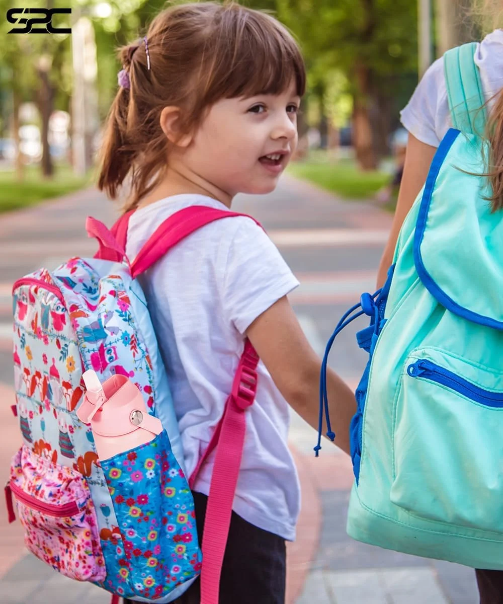 بطری آب عایق کودکانه S2C، 550 میلی لیتر - استیل ضد زنگ، ضد نشت، بدون BPA، فلاسک خلاء دو جداره با درب نی دار و دسته - رنگ های پاستلی زیبا برای مدرسه، ورزش و مسافرت (صورتی، 18 اونس) بطری آب عایق کودکانه S2C، 550 میلی لیتر - استیل ضد زنگ، ضد نشت، بدون BPA، فلاسک خلاء دو جداره با درب نی دار و دسته - رنگ های پاستلی زیبا برای مدرسه، ورزش و مسافرت (صورتی، 18 اونس)