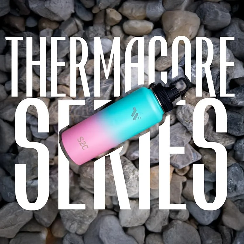 بطری آب عایق S2C با ظرفیت 1200 میلی لیتر به همراه 3 درب، دوجداره، ضد نشت، بطری استیل ضد زنگ با نی برای باشگاه، فلاسک آب قمقمه برای آب گرم (آدامس بادکنکی) بطری آب عایق S2C با ظرفیت 1200 میلی لیتر به همراه 3 درب، دوجداره، ضد نشت، بطری استیل ضد زنگ با نی برای باشگاه، فلاسک آب قمقمه برای آب گرم (آدامس بادکنکی)