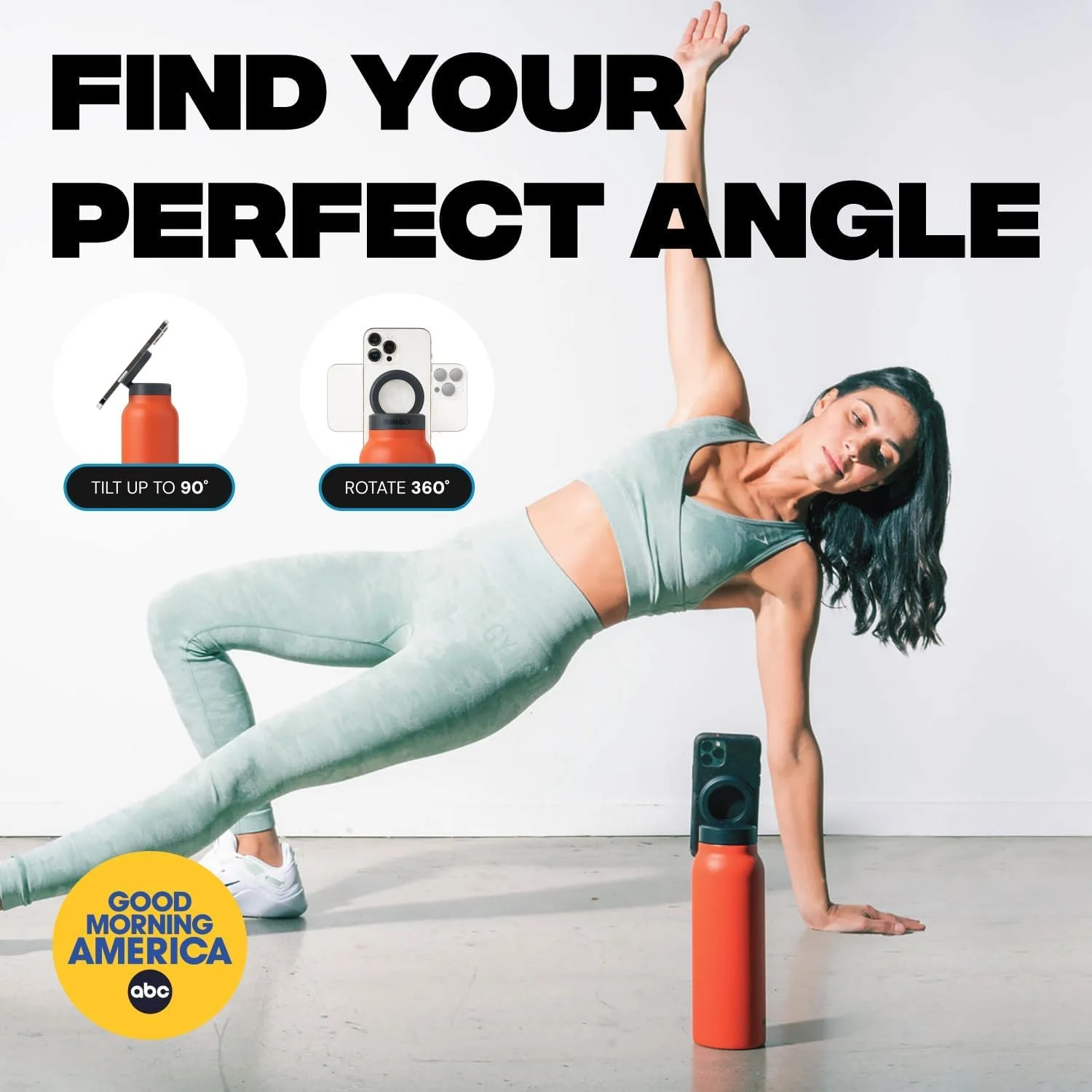 بطری آب عایق رینگو برای آیفون با پایه مغناطیسی تلفن | بطری آب استیل ضد زنگ با نگهدارنده سه پایه تلفن | ایده آل برای باشگاه و مسافرت | گرم 12 ساعت، سرد 24 ساعت، چرخش 360 درجه | نارنجی 710 میلی لیتر بطری آب عایق رینگو برای آیفون با پایه مغناطیسی تلفن | بطری آب استیل ضد زنگ با نگهدارنده سه پایه تلفن | ایده آل برای باشگاه و مسافرت | گرم 12 ساعت، سرد 24 ساعت، چرخش 360 درجه | نارنجی 710 میلی لیتر