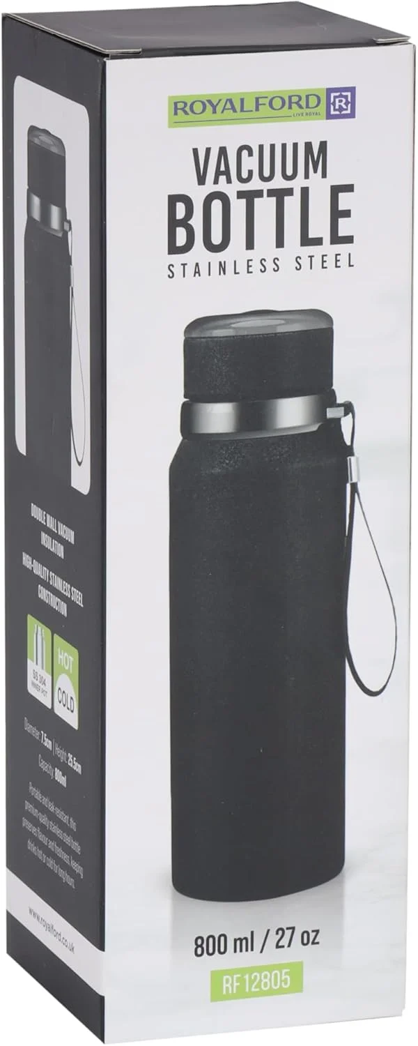 فلاسک استیل رویال فورد 1000 میلی لیتر مدل RF12806 - مناسب نوشیدنی های گرم و سرد، حفظ طعم و تازگی، نشکن فلاسک استیل رویال فورد 1000 میلی لیتر مدل RF12806 - مناسب نوشیدنی های گرم و سرد، حفظ طعم و تازگی، نشکن