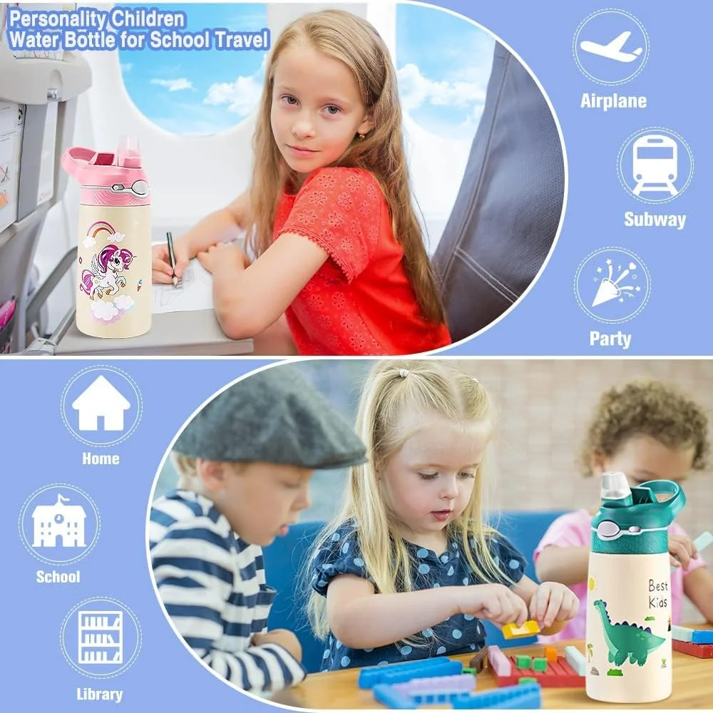 بطری آب کودکانه نی دار ناووکیینی 400 میلی لیتری، بطری آب استیل ضد زنگ دایناسور برای مدرسه، عایق خلاء، بدون BPA، ضد نشت، دو جداره، بطری نوشیدنی فلزی، می تواند سرد یا گرم نگه دارد (سبز) بطری آب کودکانه نی دار ناووکیینی 400 میلی لیتری، بطری آب استیل ضد زنگ دایناسور برای مدرسه، عایق خلاء، بدون BPA، ضد نشت، دو جداره، بطری نوشیدنی فلزی، می تواند سرد یا گرم نگه دارد (سبز)