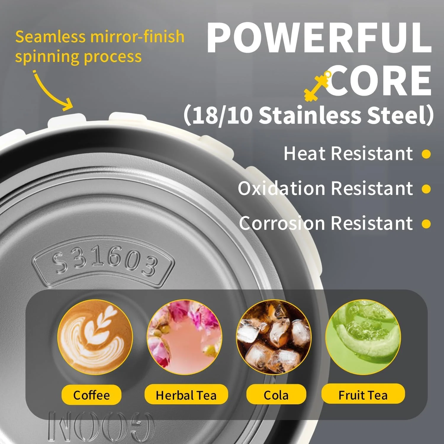 بطری آب عایق 710 میلی لیتری GOOM Chill، بطری آب استیل ضد زنگ 18/10 با نی و درب نی دار، بطری آب ضد نشت برای مردان، زنان، هدیه برای مادر، او، او - سفید بطری آب عایق 710 میلی لیتری GOOM Chill، بطری آب استیل ضد زنگ 18/10 با نی و درب نی دار، بطری آب ضد نشت برای مردان، زنان، هدیه برای مادر، او، او - سفید