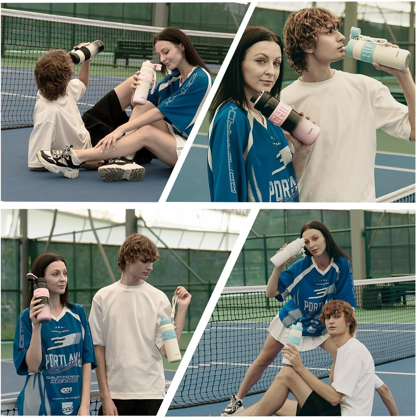 بطری آب عایق 710 میلی لیتری GOOM Chill، بطری آب استیل ضد زنگ 18/10 با نی و درب نی دار، بطری آب ضد نشت برای مردان، زنان، هدیه برای مادر، او، او - سفید بطری آب عایق 710 میلی لیتری GOOM Chill، بطری آب استیل ضد زنگ 18/10 با نی و درب نی دار، بطری آب ضد نشت برای مردان، زنان، هدیه برای مادر، او، او - سفید