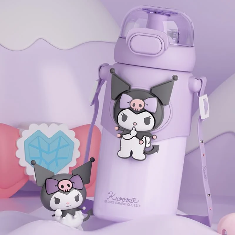 بطری آب کودکانه، فلاسک استیل ضد زنگ عایق شده، لیوان قابل استفاده مجدد برای کودکان نوپا، پسران، دختران، فلاسک کارتونی، فنجان ترموس، بطری آب زنانه برای نوشیدنی های گرم یا سرد، مسافرت، مدرسه، خانه (B01-Kuromi) بطری آب کودکانه، فلاسک استیل ضد زنگ عایق شده، لیوان قابل استفاده مجدد برای کودکان نوپا، پسران، دختران، فلاسک کارتونی، فنجان ترموس، بطری آب زنانه برای نوشیدنی های گرم یا سرد، مسافرت، مدرسه، خانه (B01-Kuromi)