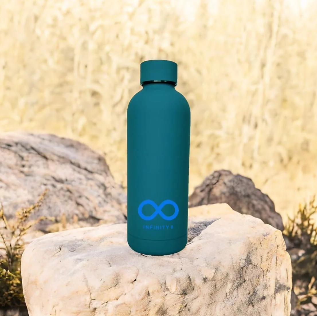 بطری آب INFINITY 8، قمقمه استیل ضد زنگ، 500 میلی لیتر/17 اونس، بطری آب عایق خلاء دو جداره، قمقمه ضد نشت، فاقد BPA، بطری آب (آبی) بطری آب INFINITY 8، قمقمه استیل ضد زنگ، 500 میلی لیتر/17 اونس، بطری آب عایق خلاء دو جداره، قمقمه ضد نشت، فاقد BPA، بطری آب (آبی)