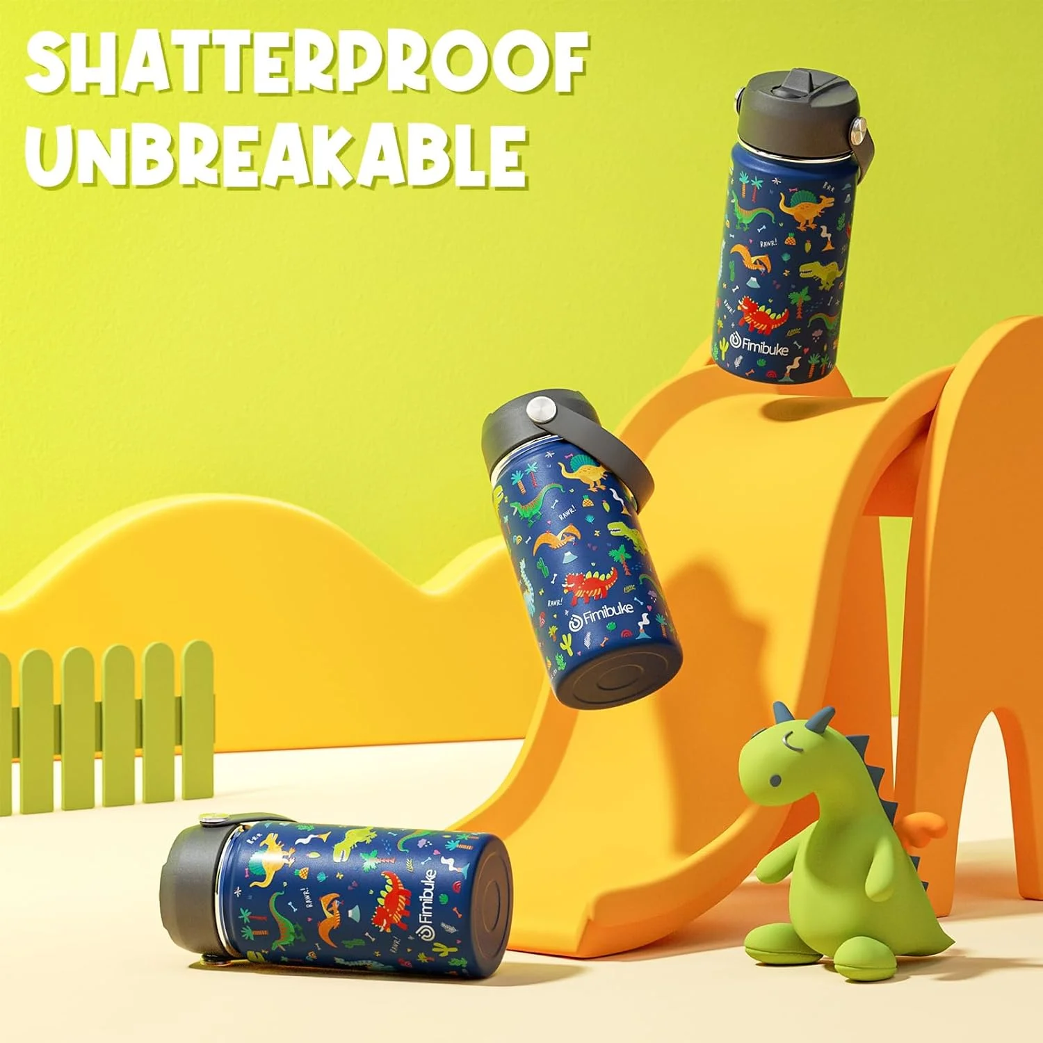 بطری آب عایق کودکانه، 414 میلی لیتر، بدون BPA، استیل ضد زنگ 18/8، فلاسک مسافرتی دو جداره، ضد نشت، لیوان کودکانه با نی، بطری فلزی برای مدرسه، پسران و دختران (تک بسته، طرح دایناسور) بطری آب عایق کودکانه، 414 میلی لیتر، بدون BPA، استیل ضد زنگ 18/8، فلاسک مسافرتی دو جداره، ضد نشت، لیوان کودکانه با نی، بطری فلزی برای مدرسه، پسران و دختران (تک بسته، طرح دایناسور)