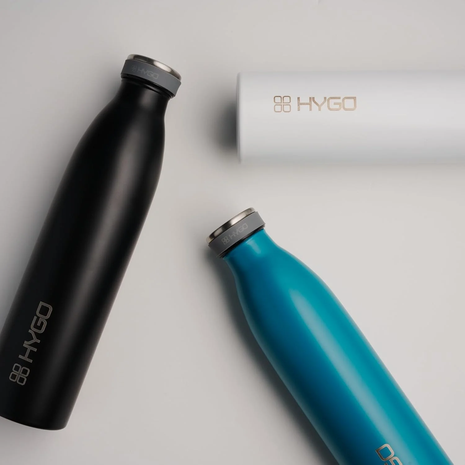 بطری آب عایق استیل ضد زنگ HYGO، ۷۵۰ میلی لیتر، مشکی، فلاسک دوجداره، قمقمه هیدرو برای آب گرم و سرد، بطری ضد نشت باشگاه، فاقد BPA بطری آب عایق استیل ضد زنگ HYGO، ۷۵۰ میلی لیتر، مشکی، فلاسک دوجداره، قمقمه هیدرو برای آب گرم و سرد، بطری ضد نشت باشگاه، فاقد BPA