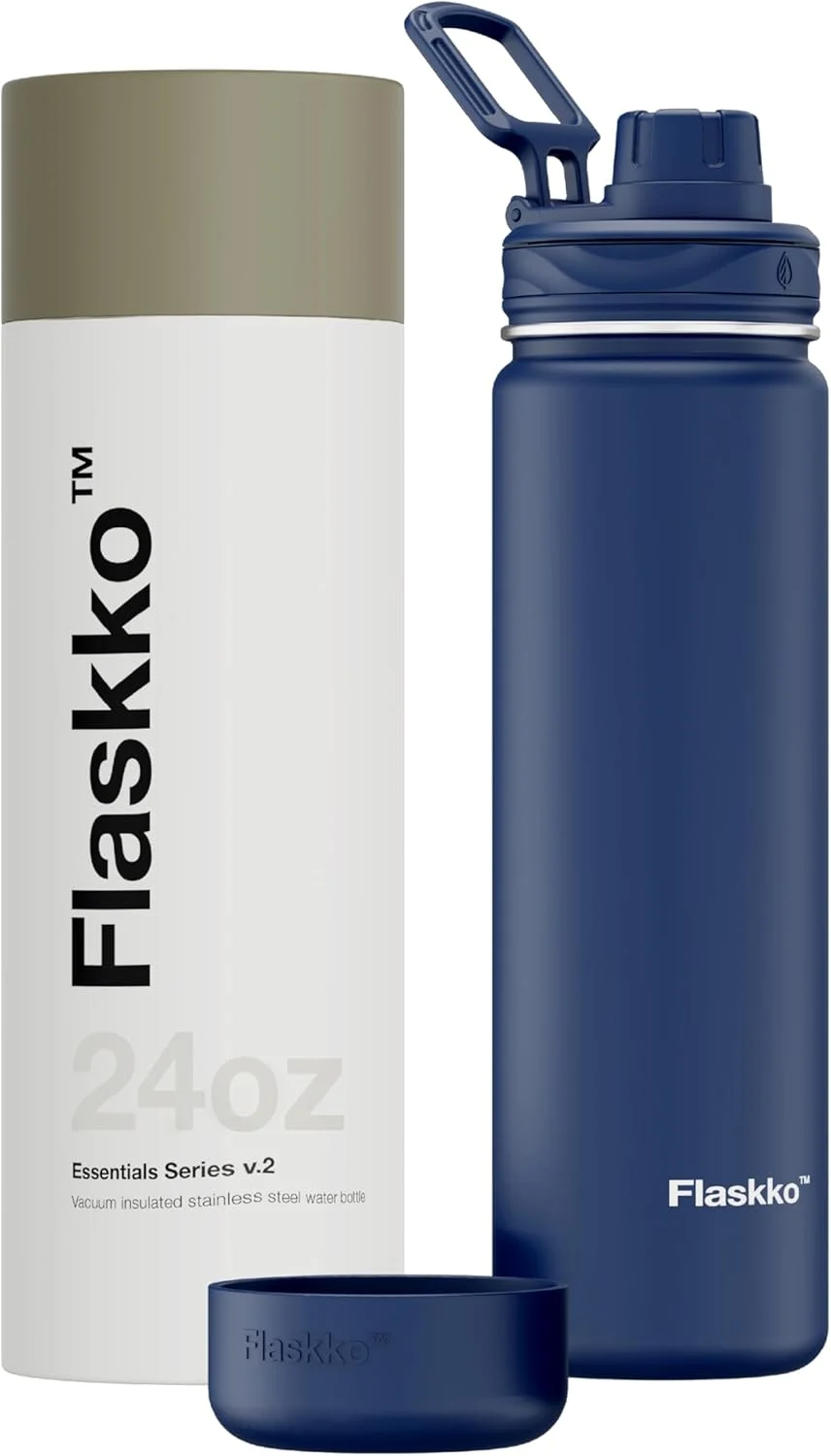 بطری آب ورزشی عایق فلاسککو - فلاسک استیل ضد زنگ، ضد نشت، دو جداره، بدون BPA - مناسب برای مردان، زنان و کودکان - مدرسه، دفتر و باشگاه… (شب هنگام، 700 میلی لیتر) بطری آب ورزشی عایق فلاسککو - فلاسک استیل ضد زنگ، ضد نشت، دو جداره، بدون BPA - مناسب برای مردان، زنان و کودکان - مدرسه، دفتر و باشگاه… (شب هنگام، 700 میلی لیتر)