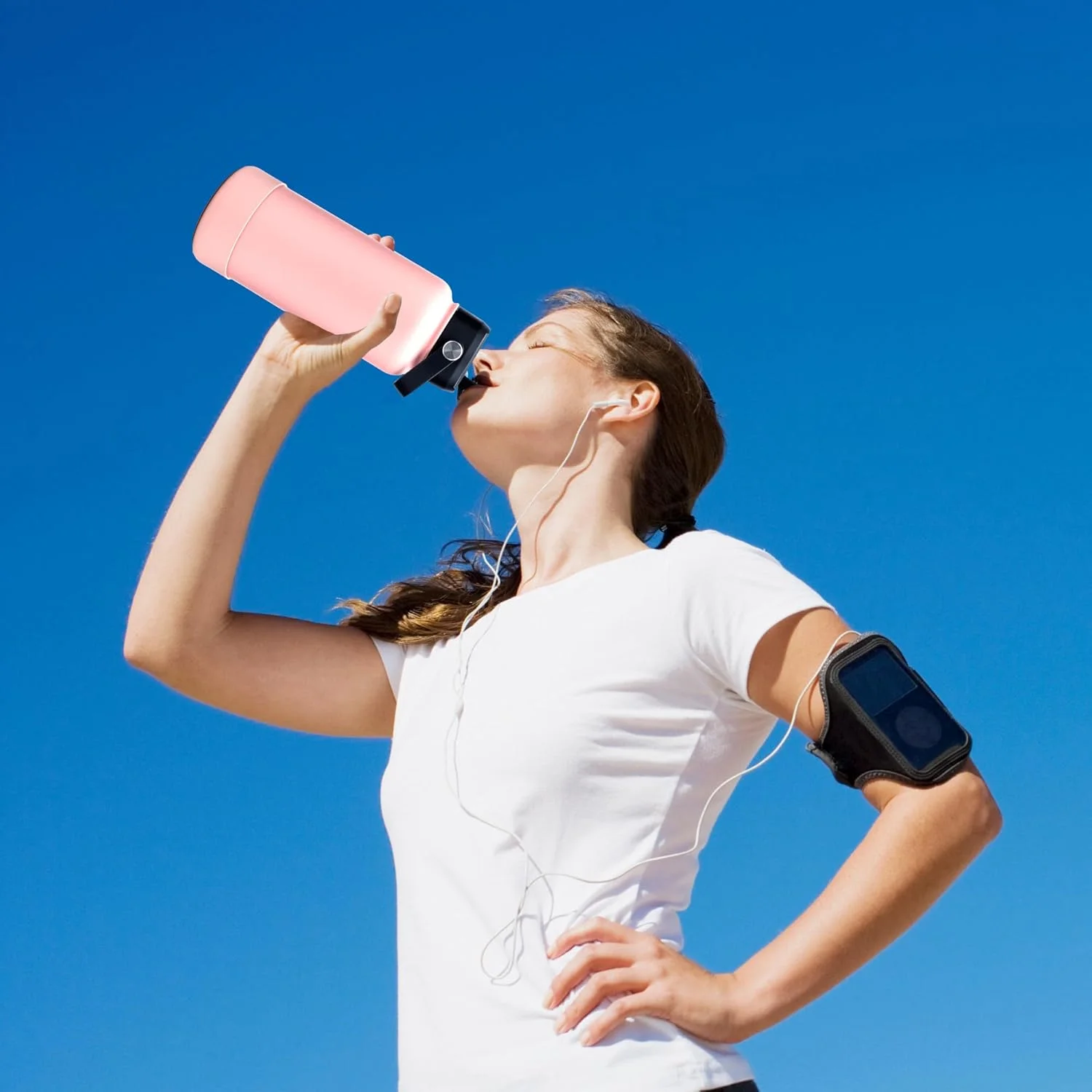 بطری آب عایق خلاء 1000 میلی لیتری Hssentials، فلاسک استیل ضد زنگ دو جداره با درب نی دار و دهانه گشاد، دارای 2 درب، قمقمه آب سرد و گرم، بطری ورزشی، 34 اونس (صورتی پاستیلی) بطری آب عایق خلاء 1000 میلی لیتری Hssentials، فلاسک استیل ضد زنگ دو جداره با درب نی دار و دهانه گشاد، دارای 2 درب، قمقمه آب سرد و گرم، بطری ورزشی، 34 اونس (صورتی پاستیلی)