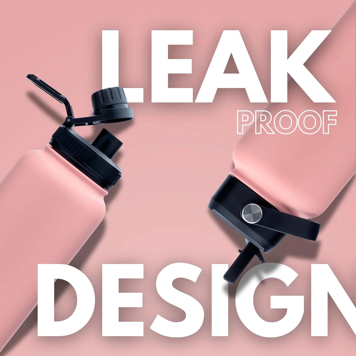 بطری آب عایق خلاء 1000 میلی لیتری Hssentials، فلاسک استیل ضد زنگ دو جداره با درب نی دار و دهانه گشاد، دارای 2 درب، قمقمه آب سرد و گرم، بطری ورزشی، 34 اونس (صورتی پاستیلی) بطری آب عایق خلاء 1000 میلی لیتری Hssentials، فلاسک استیل ضد زنگ دو جداره با درب نی دار و دهانه گشاد، دارای 2 درب، قمقمه آب سرد و گرم، بطری ورزشی، 34 اونس (صورتی پاستیلی)