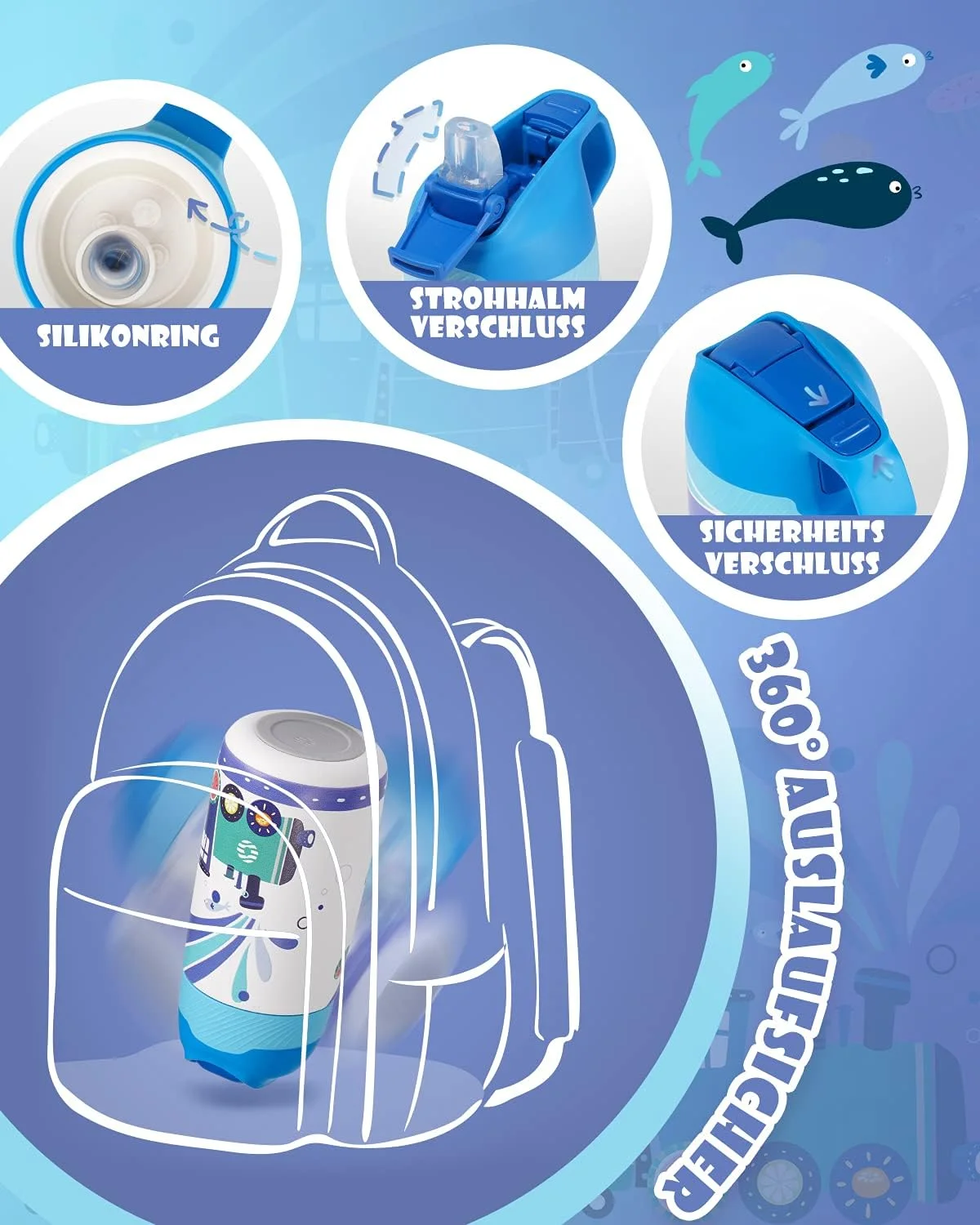 قمقمه آب کودکانه Fjbottle، 350 میلی لیتر، استیل ضد زنگ، قمقمه آب عایق، بدون BPA، فلاسک ترموس، قمقمه کودکانه با نی، طرح سبک وزن قمقمه آب کودکانه Fjbottle، 350 میلی لیتر، استیل ضد زنگ، قمقمه آب عایق، بدون BPA، فلاسک ترموس، قمقمه کودکانه با نی، طرح سبک وزن