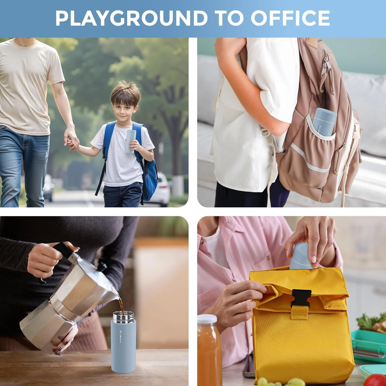 اکسلنا بطری آب عایق کوچک ارتقا یافته 250 میلی لیتر - فلاسک کوچک برای نوشیدنی های گرم و سرد، بطری آب کوچک عالی برای مسافرت، کیف پول...(آبی مایل به خاکستری) اکسلنا بطری آب عایق کوچک ارتقا یافته 250 میلی لیتر - فلاسک کوچک برای نوشیدنی های گرم و سرد، بطری آب کوچک عالی برای مسافرت، کیف پول...(آبی مایل به خاکستری)