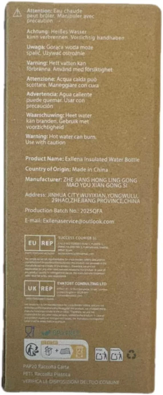 اکسلنا بطری آب عایق کوچک ارتقا یافته 250 میلی لیتر - فلاسک کوچک برای نوشیدنی های گرم و سرد، بطری آب کوچک عالی برای مسافرت، کیف پول...(آبی مایل به خاکستری) اکسلنا بطری آب عایق کوچک ارتقا یافته 250 میلی لیتر - فلاسک کوچک برای نوشیدنی های گرم و سرد، بطری آب کوچک عالی برای مسافرت، کیف پول...(آبی مایل به خاکستری)