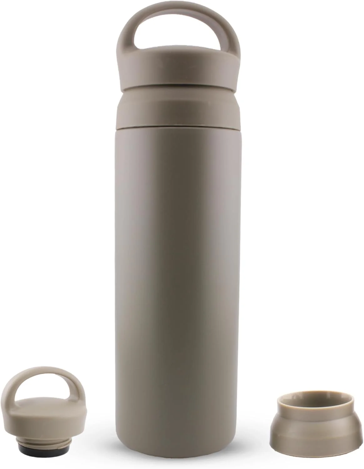 فلاسک آب استیل ضد زنگ 500 میلی لیتری CRAVISTA با درب دوتایی | قمقمه آب عایق خلاء برای کودکان و بزرگسالان | فلاسک کوچک برای چای و قهوه داغ | ماگ مسافرتی برای مدرسه و محل کار (سبز)