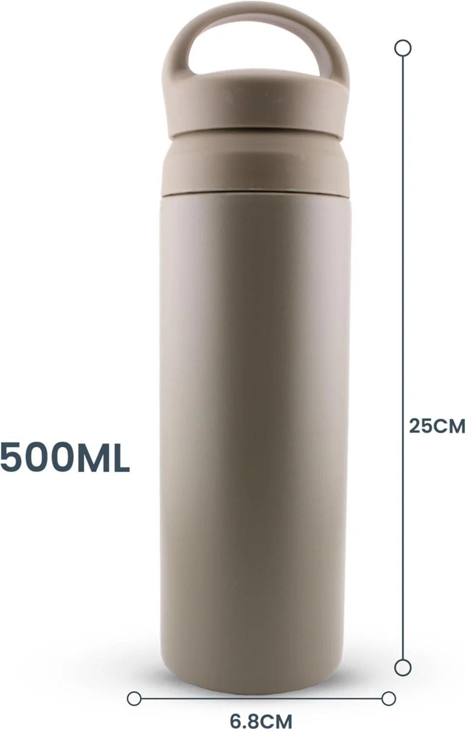 فلاسک آب استیل ضد زنگ 500 میلی لیتری CRAVISTA با درب دوتایی | قمقمه آب عایق خلاء برای کودکان و بزرگسالان | فلاسک کوچک برای چای و قهوه داغ | ماگ مسافرتی برای مدرسه و محل کار (سبز) فلاسک آب استیل ضد زنگ 500 میلی لیتری CRAVISTA با درب دوتایی | قمقمه آب عایق خلاء برای کودکان و بزرگسالان | فلاسک کوچک برای چای و قهوه داغ | ماگ مسافرتی برای مدرسه و محل کار (سبز)