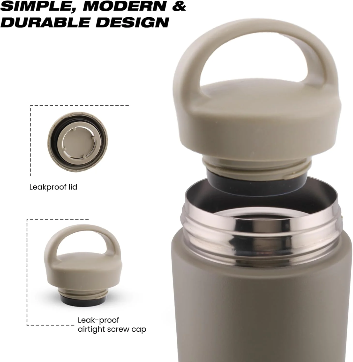 فلاسک آب استیل ضد زنگ 500 میلی لیتری CRAVISTA با درب دوتایی | قمقمه آب عایق خلاء برای کودکان و بزرگسالان | فلاسک کوچک برای چای و قهوه داغ | ماگ مسافرتی برای مدرسه و محل کار (سبز) فلاسک آب استیل ضد زنگ 500 میلی لیتری CRAVISTA با درب دوتایی | قمقمه آب عایق خلاء برای کودکان و بزرگسالان | فلاسک کوچک برای چای و قهوه داغ | ماگ مسافرتی برای مدرسه و محل کار (سبز)