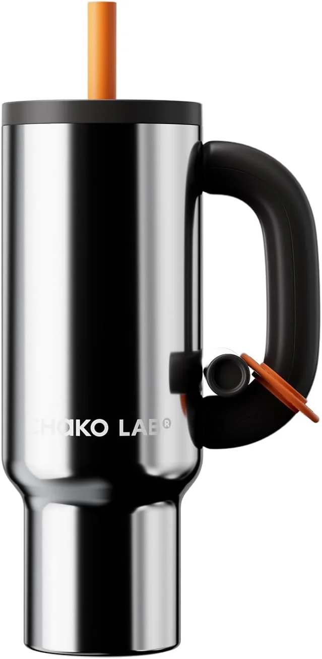 ماگ استیل عایق دار CHAKO LAB BaWang | ماگ دسته دار و نی دار 975 میلی لیتری | مناسب برای جا لیوانی خودرو | بطری آب ضد نشت | فاقد BPA | دارای لایه داخلی استیل 316 | نقره ای ماگ استیل عایق دار CHAKO LAB BaWang | ماگ دسته دار و نی دار 975 میلی لیتری | مناسب برای جا لیوانی خودرو | بطری آب ضد نشت | فاقد BPA | دارای لایه داخلی استیل 316 | نقره ای