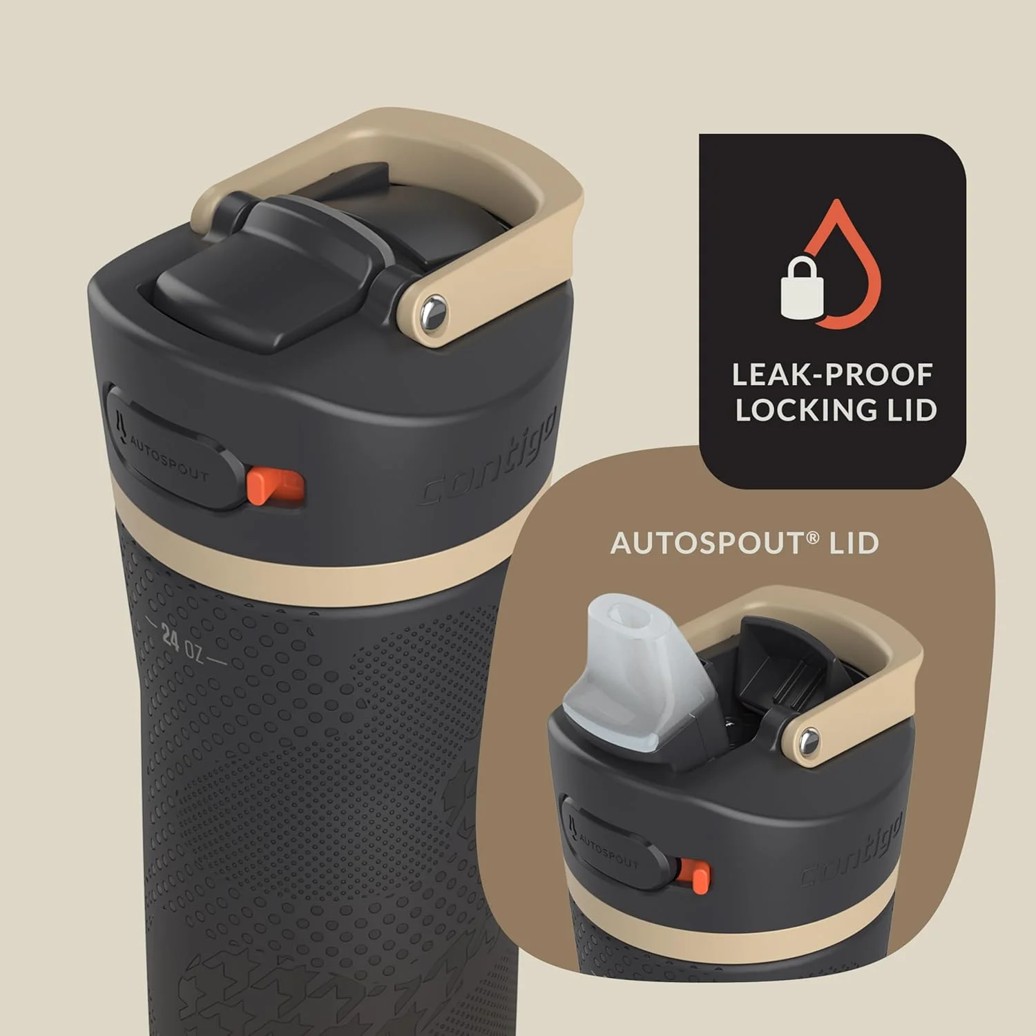 بطری آب استیل ضد زنگ عایق خلاء Contigo x Ally Love با درب AUTOSPOUT Easy-Clean، نوشیدنی ضد نشت، نوشیدنی ها را به مدت 24 ساعت سرد نگه می دارد، فاقد BPA، 24oz، Ashland Chill 2.0، شیرین بیان بطری آب استیل ضد زنگ عایق خلاء Contigo x Ally Love با درب AUTOSPOUT Easy-Clean، نوشیدنی ضد نشت، نوشیدنی ها را به مدت 24 ساعت سرد نگه می دارد، فاقد BPA، 24oz، Ashland Chill 2.0، شیرین بیان