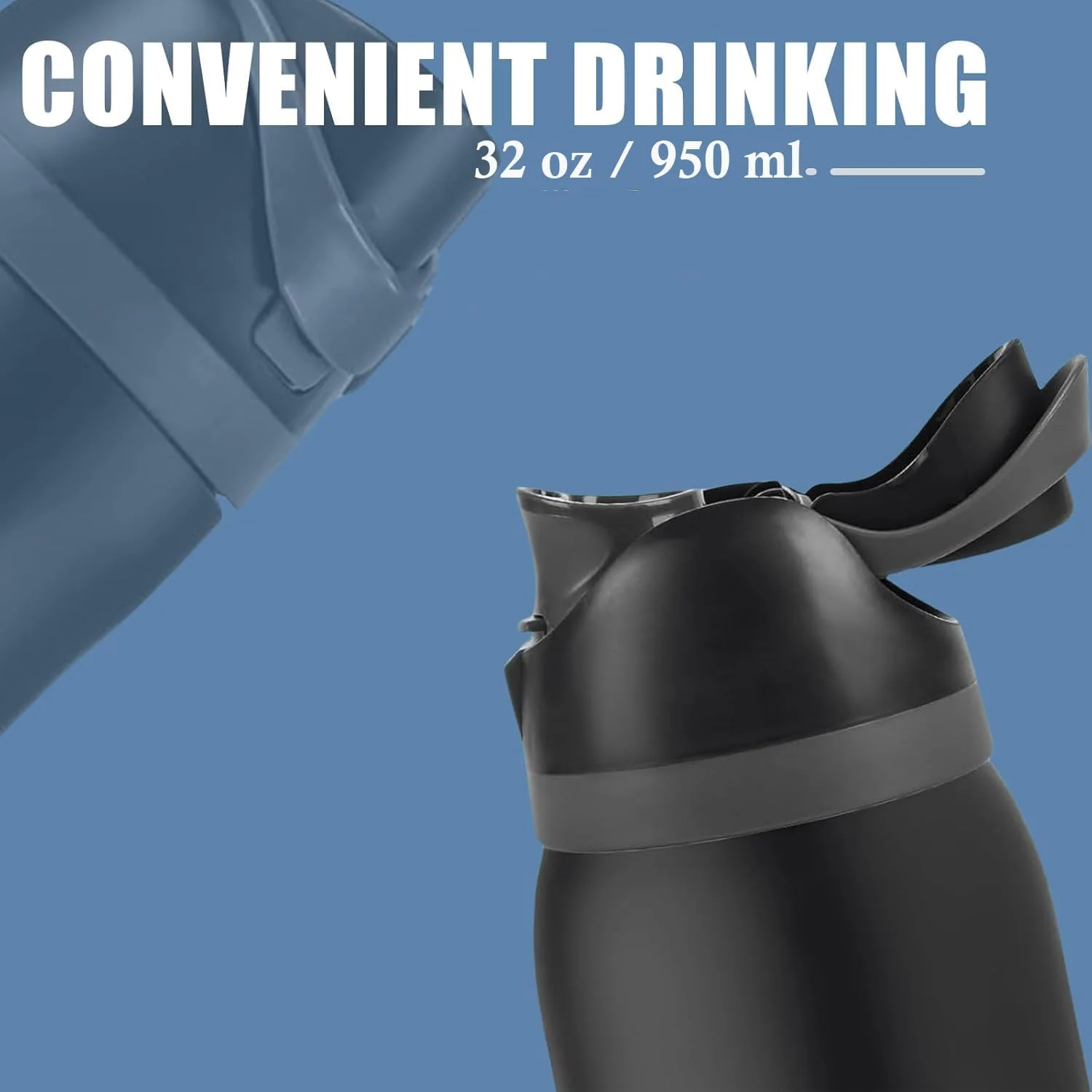 بطری آب عایق CLOUDFOUR، بطری ورزشی دو جداره ضد نشت استیل 304، فاقد BPA، دارای دو گزینه نوشیدن، فلاسک خلاء 950 میلی لیتری 32 اونسی برای خانه، دفتر، مدرسه، باشگاه، ماشین (مشکی) بطری آب عایق CLOUDFOUR، بطری ورزشی دو جداره ضد نشت استیل 304، فاقد BPA، دارای دو گزینه نوشیدن، فلاسک خلاء 950 میلی لیتری 32 اونسی برای خانه، دفتر، مدرسه، باشگاه، ماشین (مشکی)