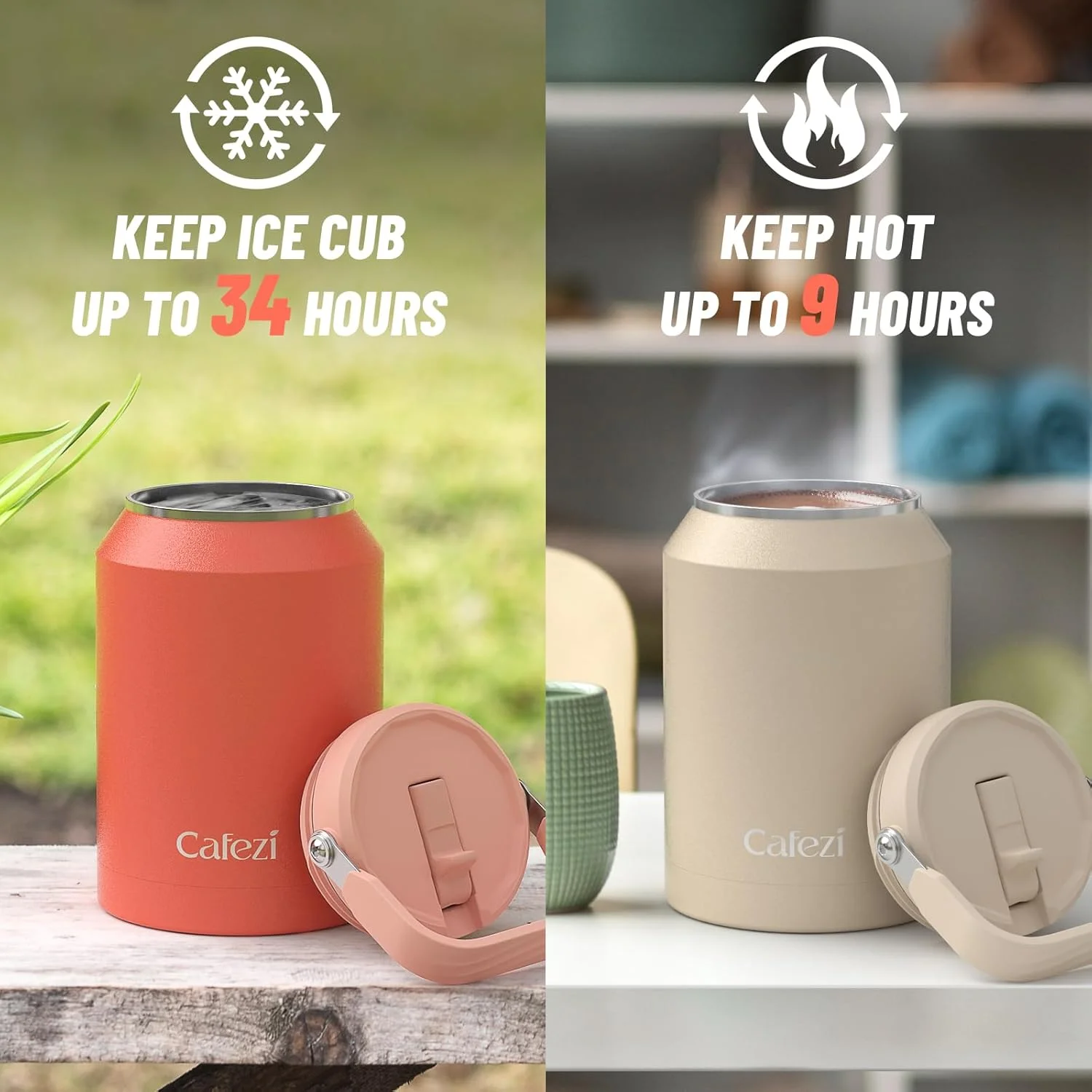 ماگ بزرگ 1.9 لیتری Cafezi با دسته و درب نی دار تاشو، 100% ضد نشت - لیوان عایق استیل ضد زنگ قابل استفاده مجدد، مناسب باشگاه، پیاده روی و مسافرت با خودرو، نگهداری یخ تا 34 ساعت ماگ بزرگ 1.9 لیتری Cafezi با دسته و درب نی دار تاشو، 100% ضد نشت - لیوان عایق استیل ضد زنگ قابل استفاده مجدد، مناسب باشگاه، پیاده روی و مسافرت با خودرو، نگهداری یخ تا 34 ساعت