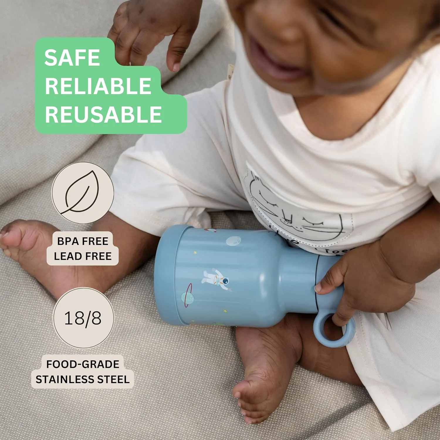 بطری آب استیل ضد زنگ عایق خلاء سیترون برای کودکان 250 میلی لیتر - گیلاس بطری آب استیل ضد زنگ عایق خلاء سیترون برای کودکان 250 میلی لیتر - گیلاس