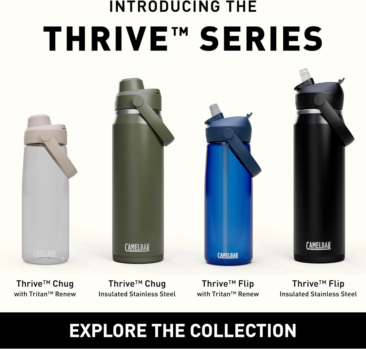 قمقمه آب استیل عایق بندی شده نی دار CamelBak Thrive، آبی آسمانی، 590 میلی لیتر قمقمه آب استیل عایق بندی شده نی دار CamelBak Thrive، آبی آسمانی، 590 میلی لیتر