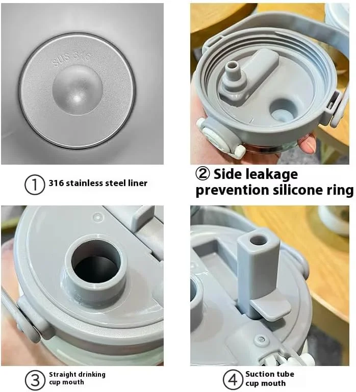 بطری آب عایق خلاء BuyOn با ظرفیت 1000 میلی لیتر، دوجداره استیل ضد زنگ، دهانه گشاد، مناسب برای آب سرد و گرم، 1 لیتری، مناسب ورزش، باشگاه، مدرسه، مسافرت، فلاسک هیدرو با درب نی دار، 32oz (سفید مایل به کرم، 1000 میلی لیتر) بطری آب عایق خلاء BuyOn با ظرفیت 1000 میلی لیتر، دوجداره استیل ضد زنگ، دهانه گشاد، مناسب برای آب سرد و گرم، 1 لیتری، مناسب ورزش، باشگاه، مدرسه، مسافرت، فلاسک هیدرو با درب نی دار، 32oz (سفید مایل به کرم، 1000 میلی لیتر)