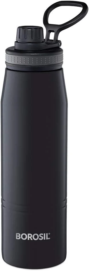 بوروسیل - فلاسک آب استیل ضد زنگ Hydra Gosports - عایق خلاء، 900 میلی لیتر، مشکی بوروسیل - فلاسک آب استیل ضد زنگ Hydra Gosports - عایق خلاء، 900 میلی لیتر، مشکی